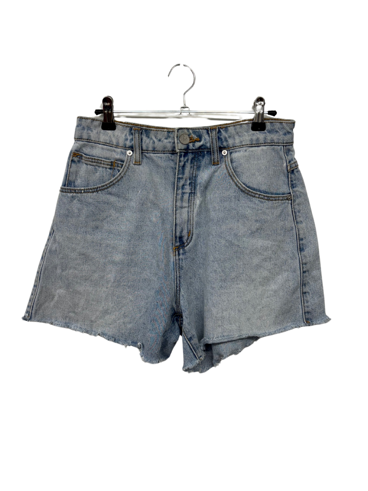 Light Blue High Rise Denim Shorts
