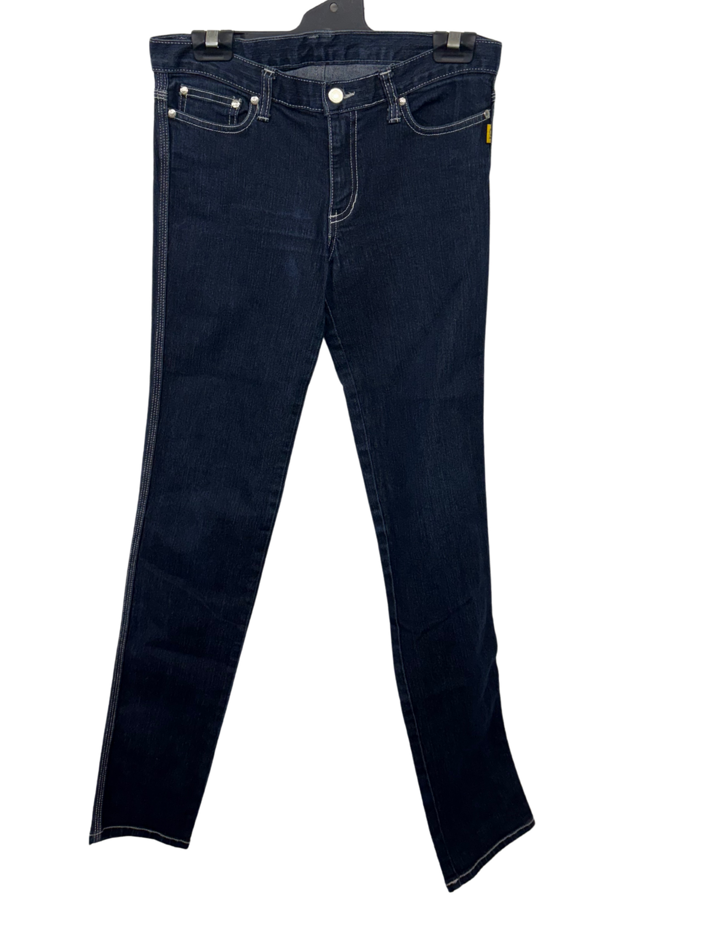 Dark Blue Low Rise Skinny Fitted Jeans