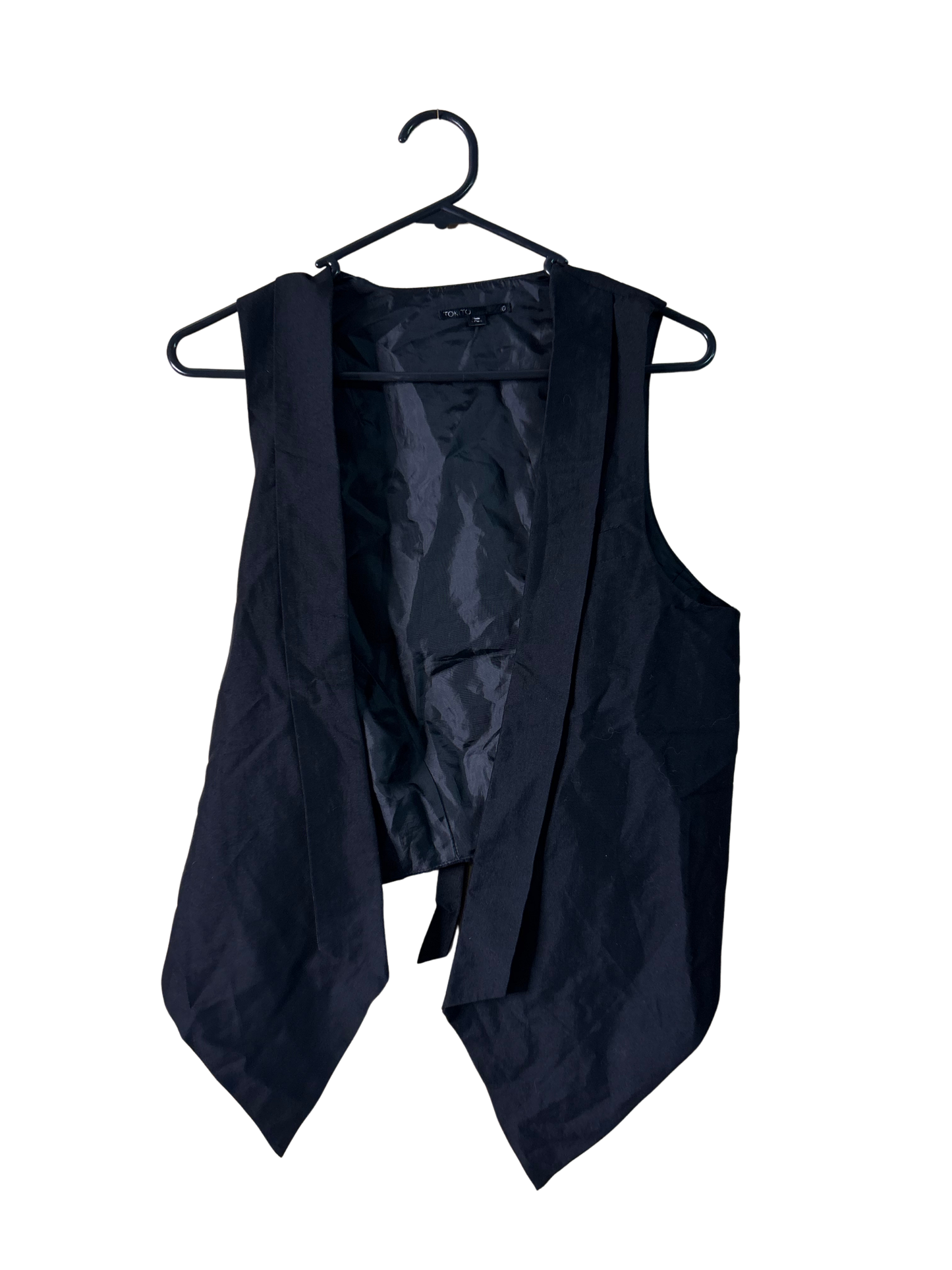 Black Sleeveless Vest Top
