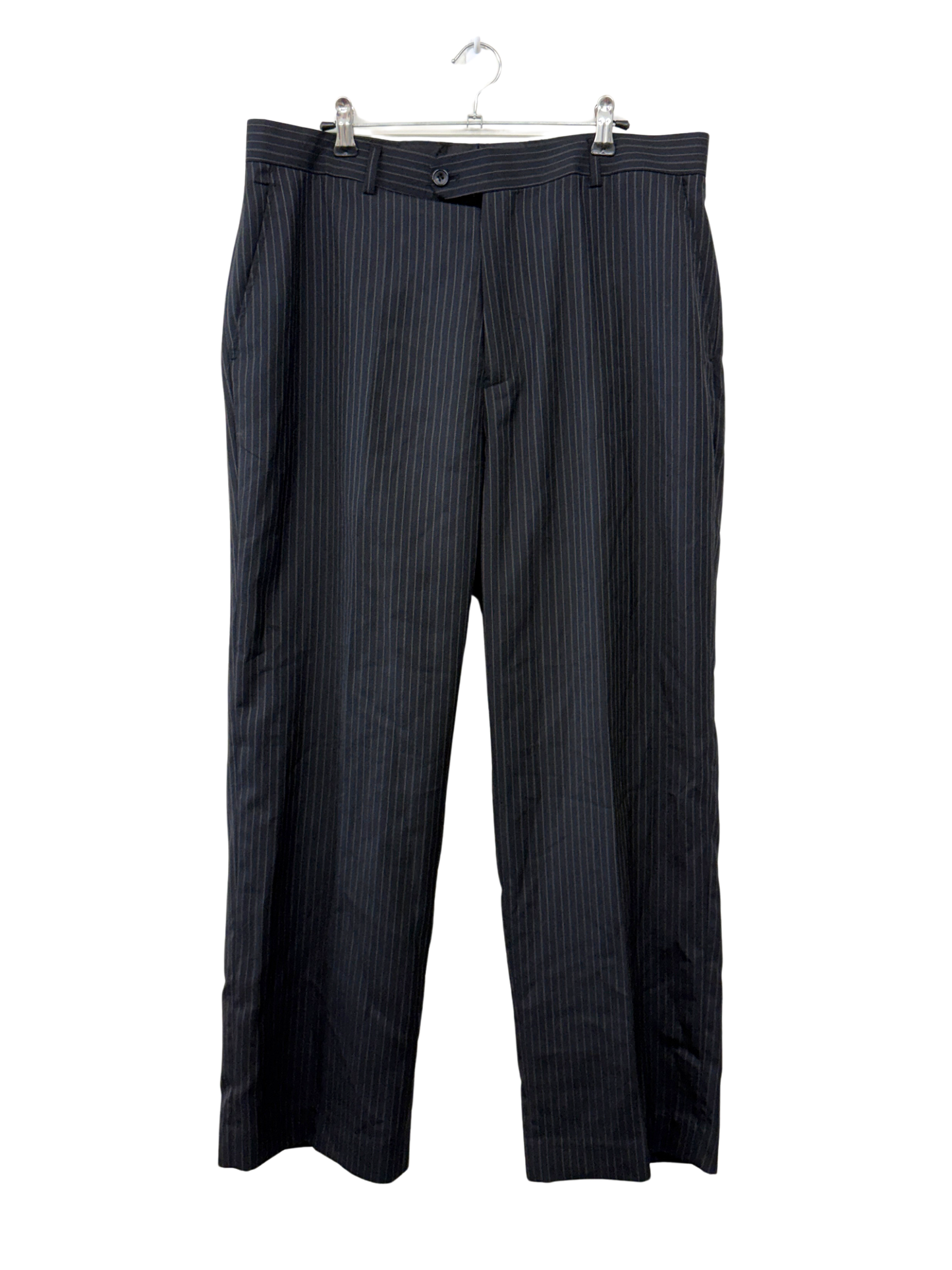 00s Black & Grey/Brown Pinstripe Pants