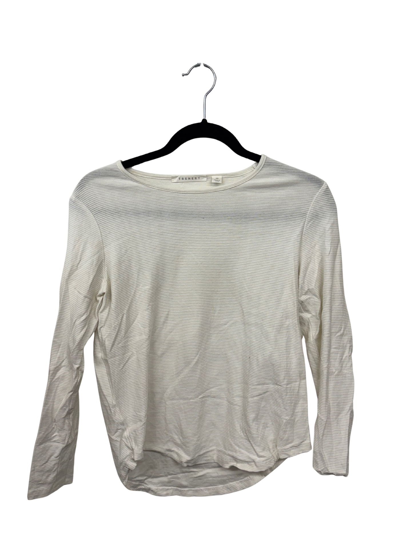 White Stripe Long Sleeve Top