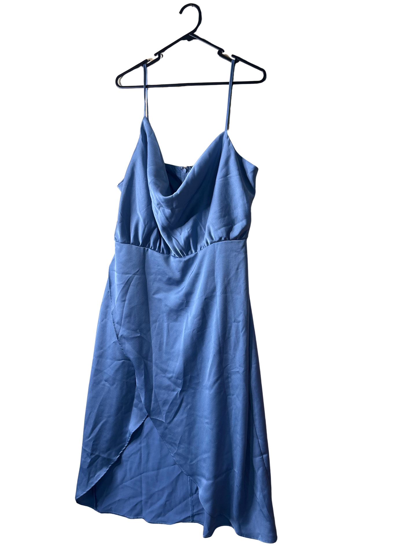 NWT Light Blue Strappy Midi Formal Dress
