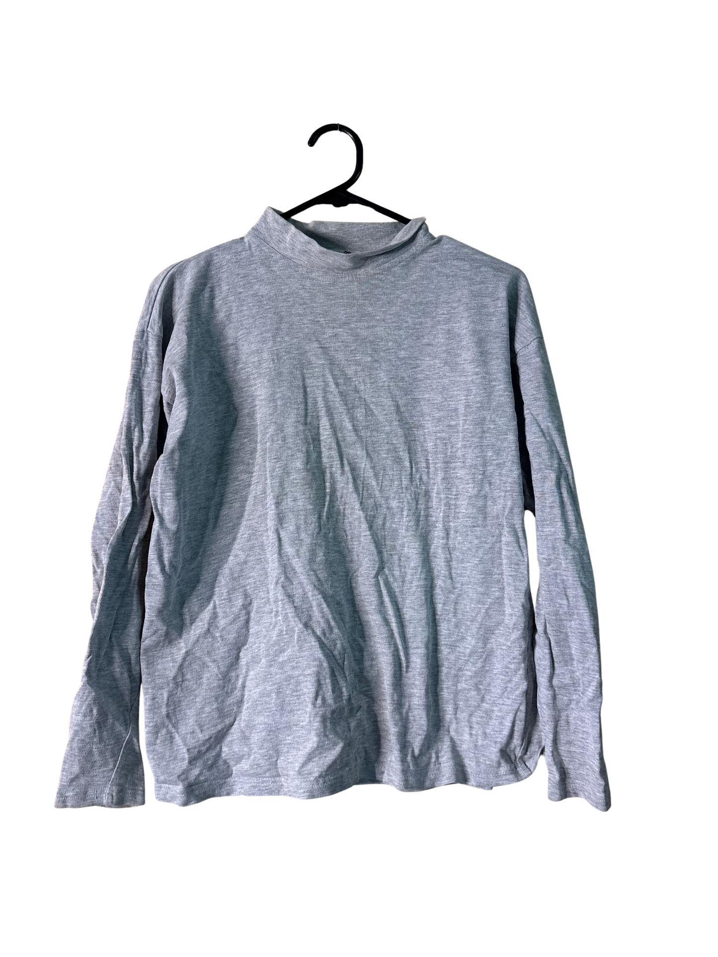 Vintage Grey Long Sleeve Turtleneck Top