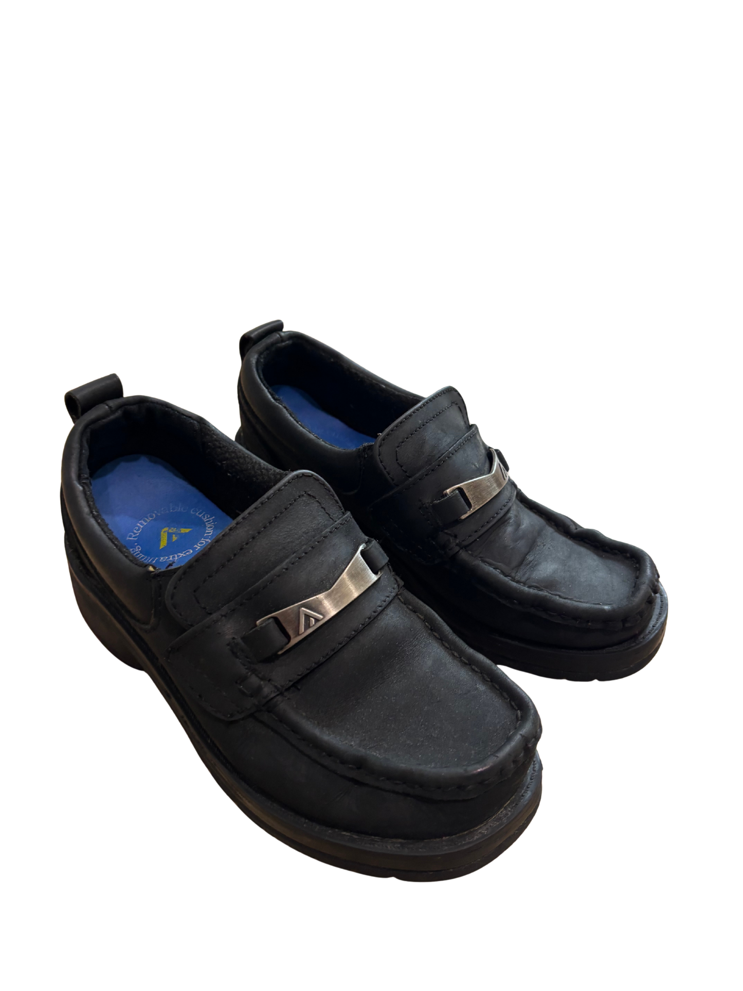 Black Heel Loafer Shoes