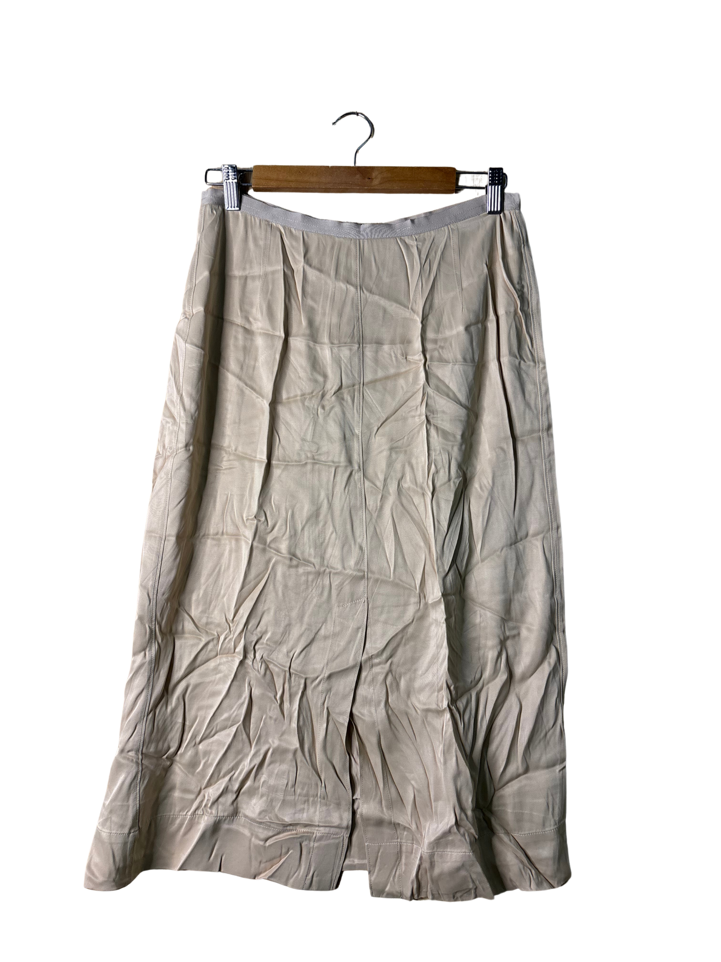 Cream Knee/Midi Length Skirt