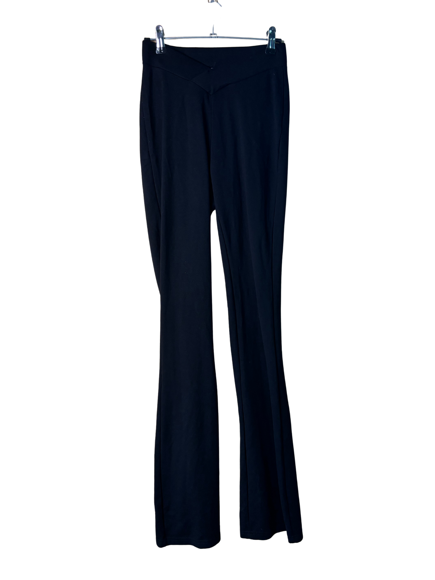 Black Highwaisted Flare Yoga Pants