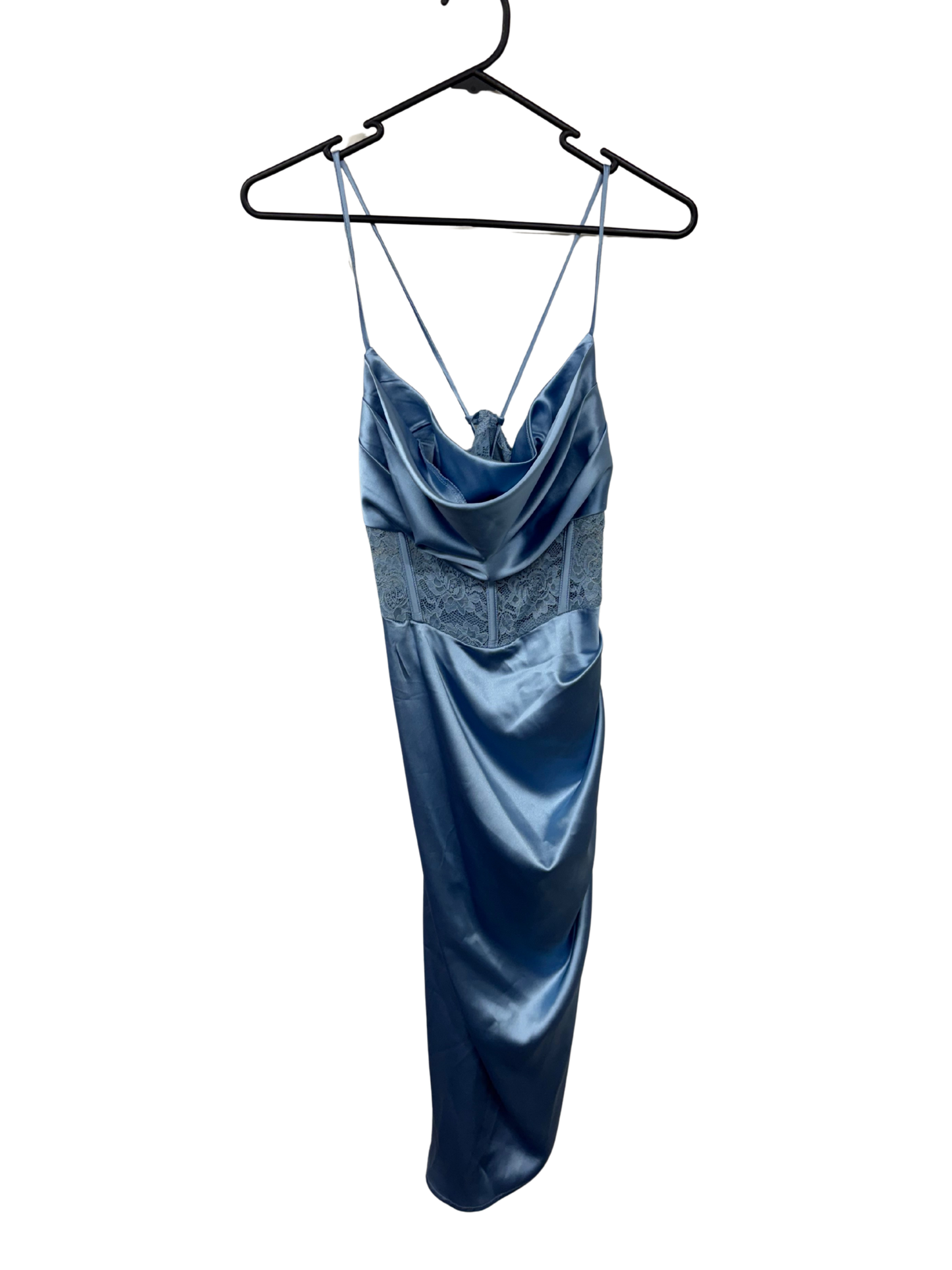 Black Strappy Mesh Corset Cutout Dress