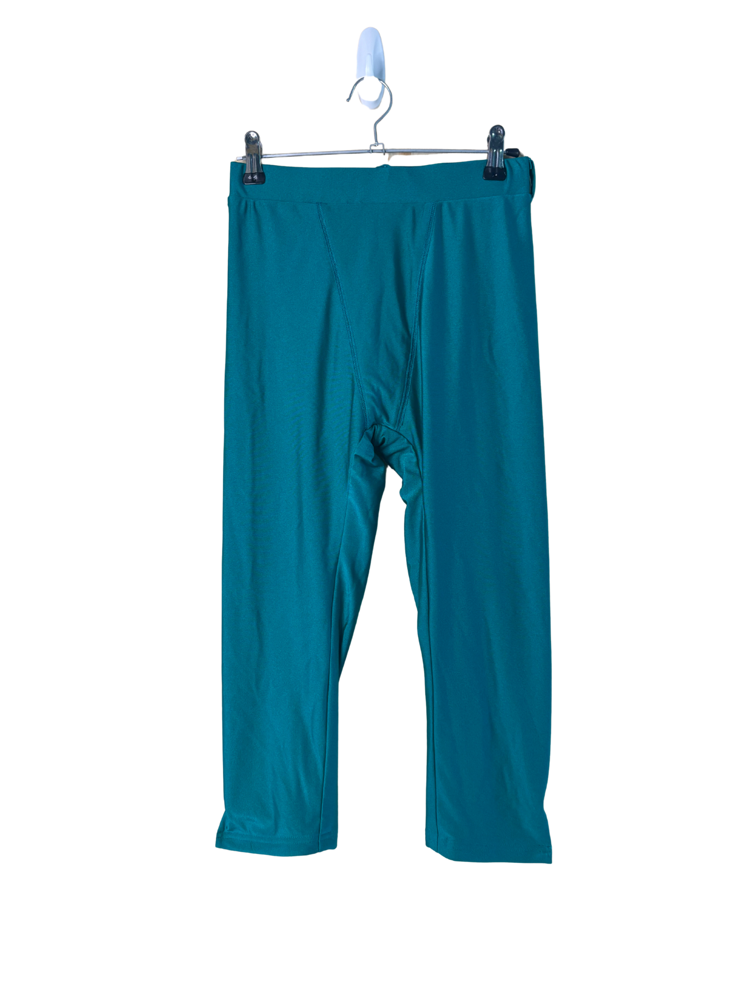 Green Highwaisted Capri Bike Shorts