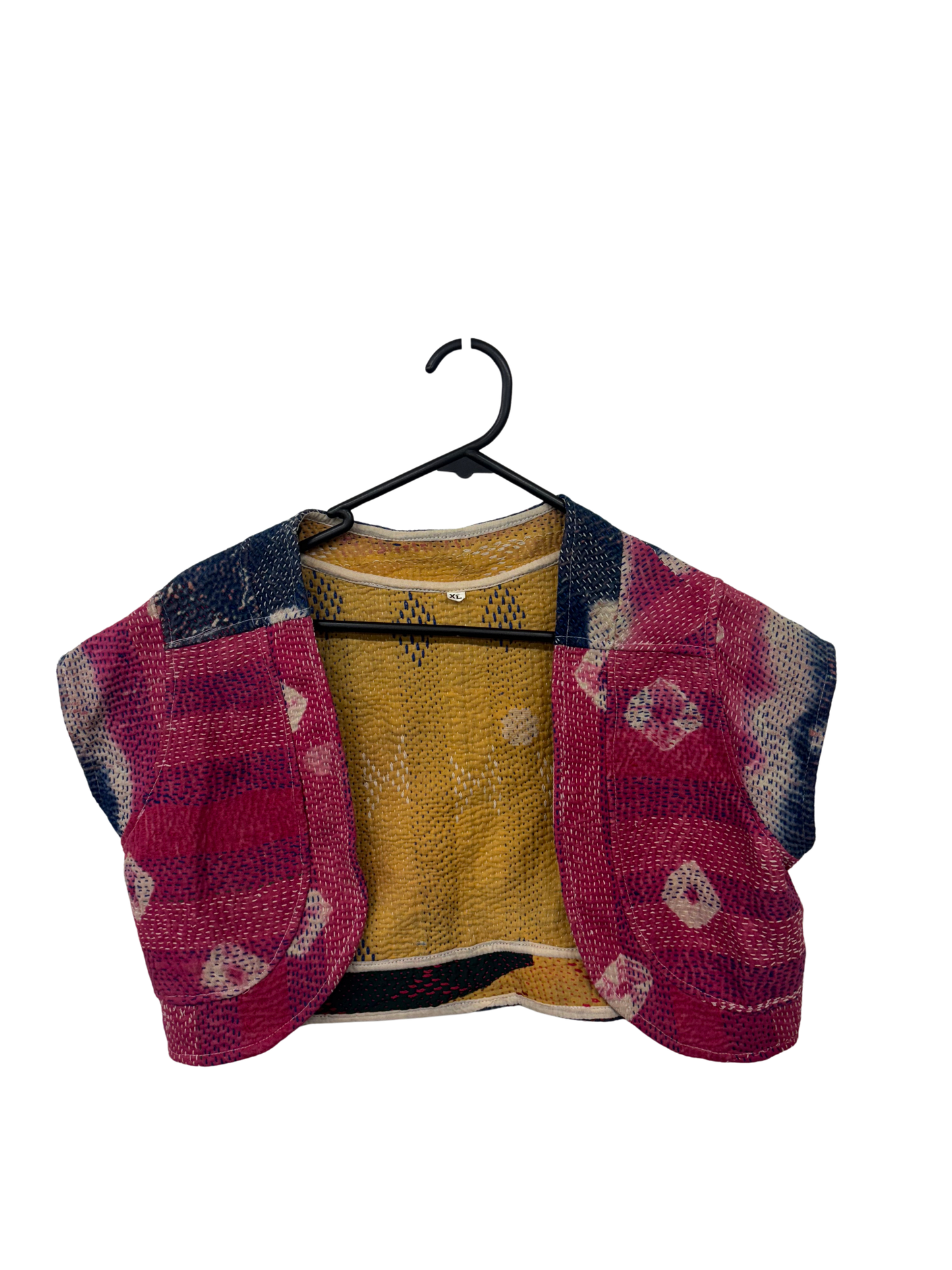 Blue, Pink Multicolour Patchwork Bolero