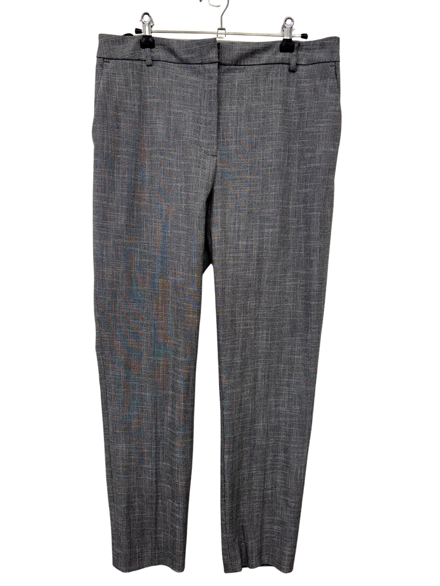 Black & White Mid Rise Tapered Pants