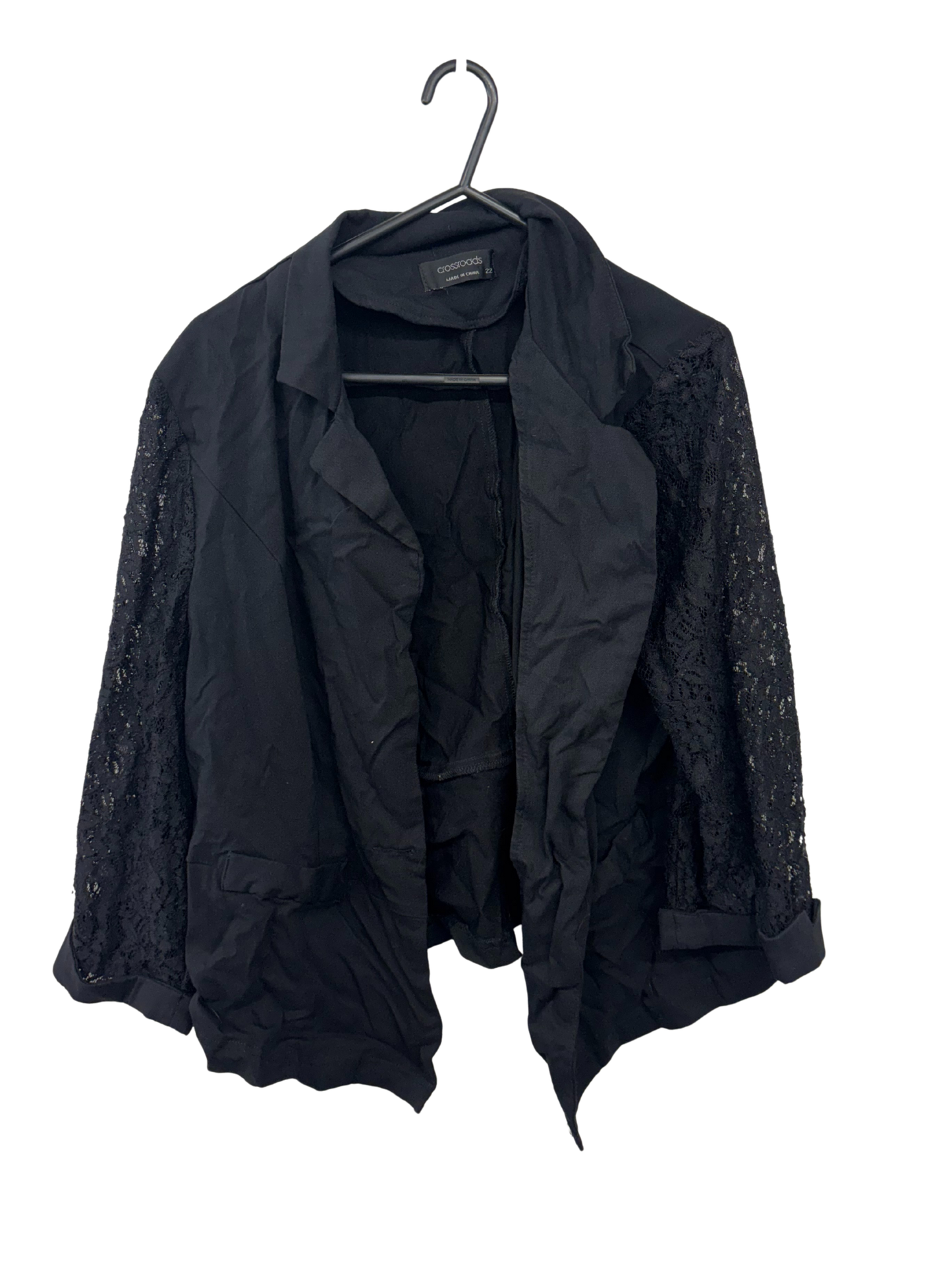 Black Lace Sleeve Jacket
