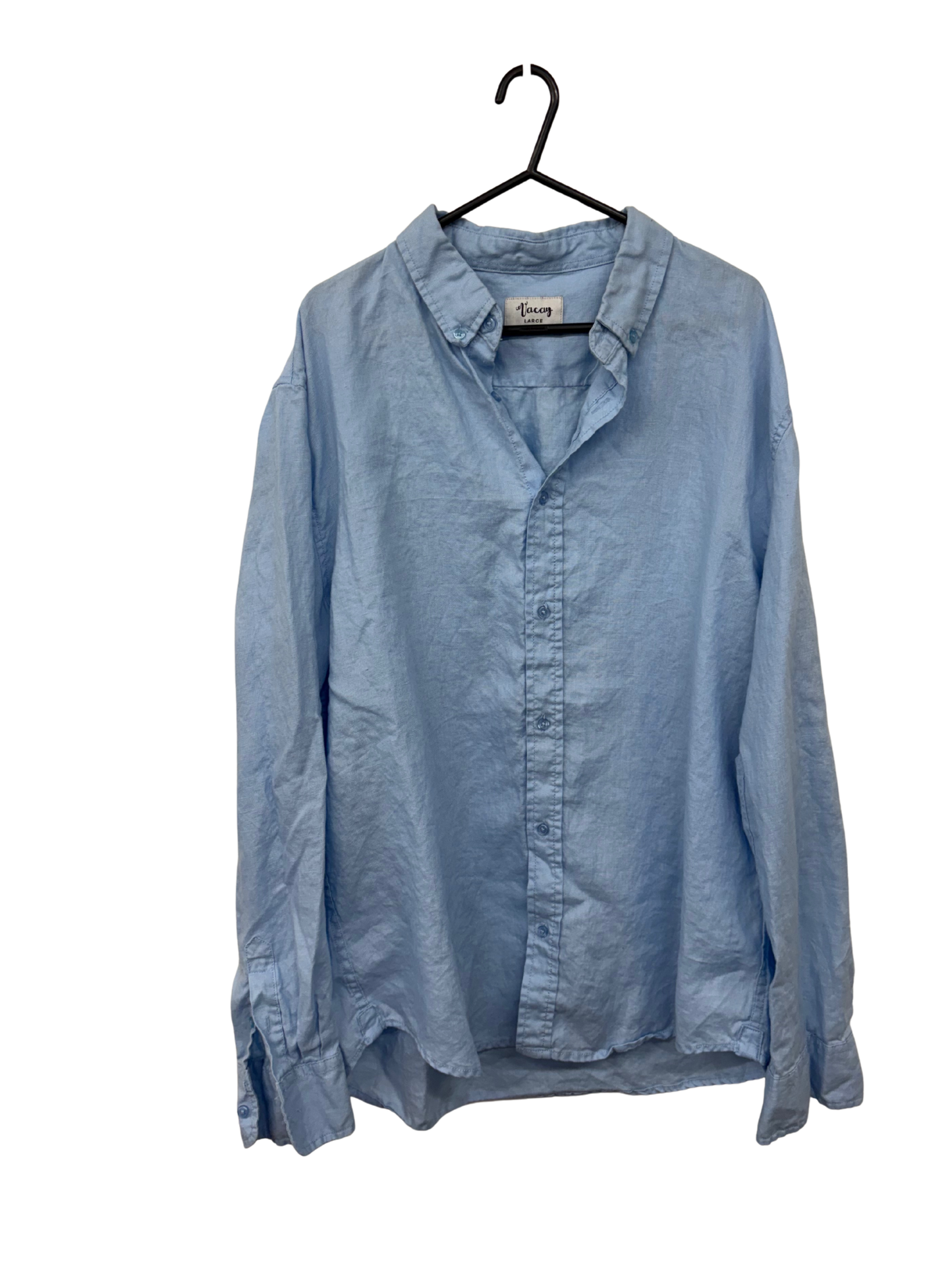 Blue Long Sleeve Button Up Shirt