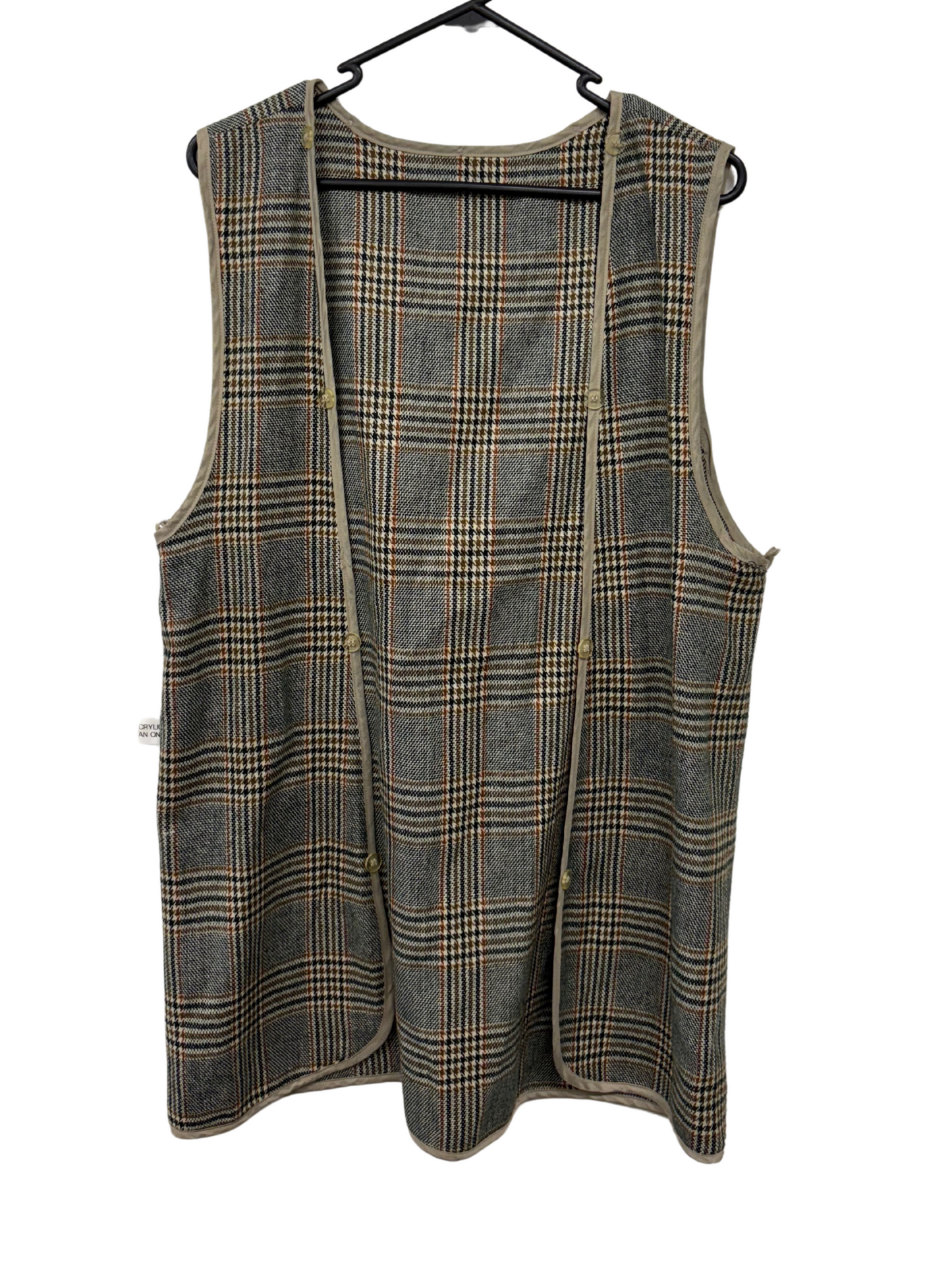 Brown & Black Long Sleeveless Vest