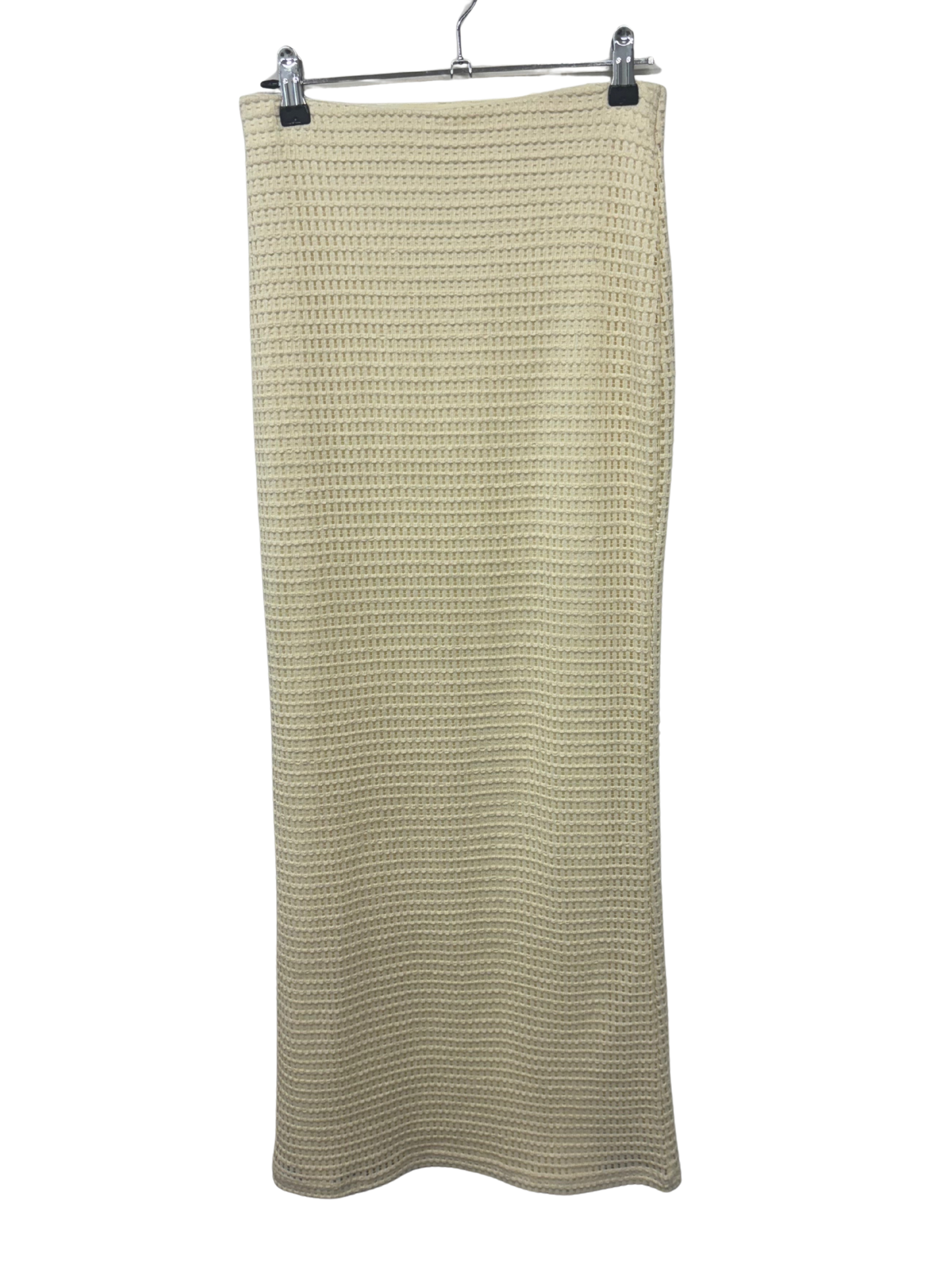 Light Yellow Cutout Maxi Skirt