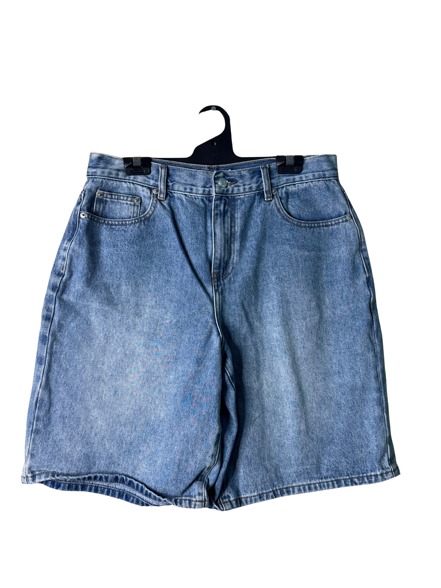Blue Denim Knee Length Jorts