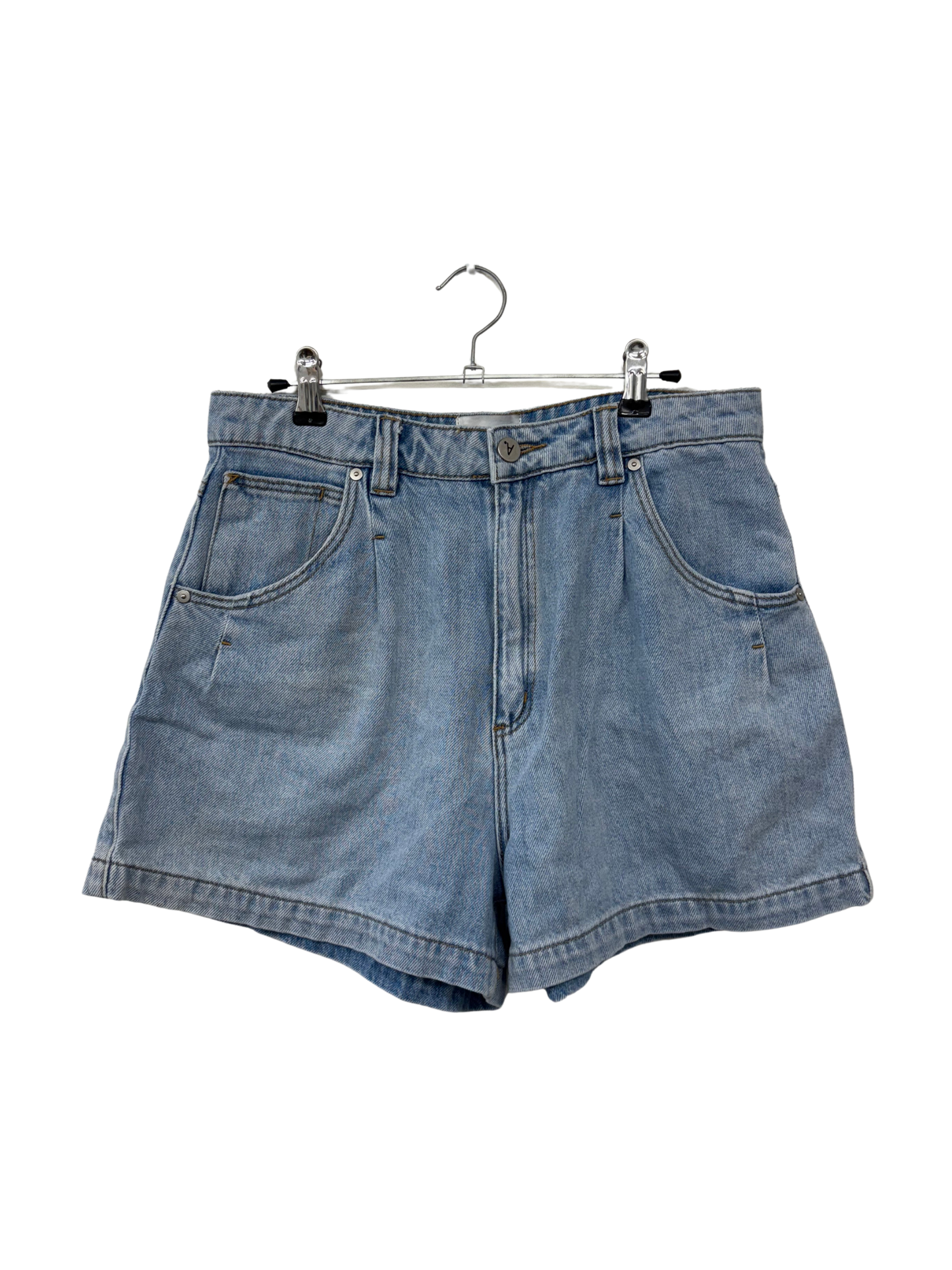 Light Blue High Waisted Denim Shorts