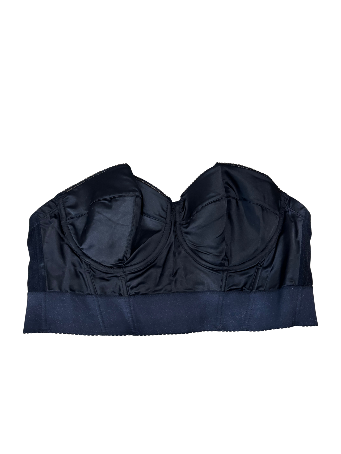 Black Strapless Corset Crop/Bra