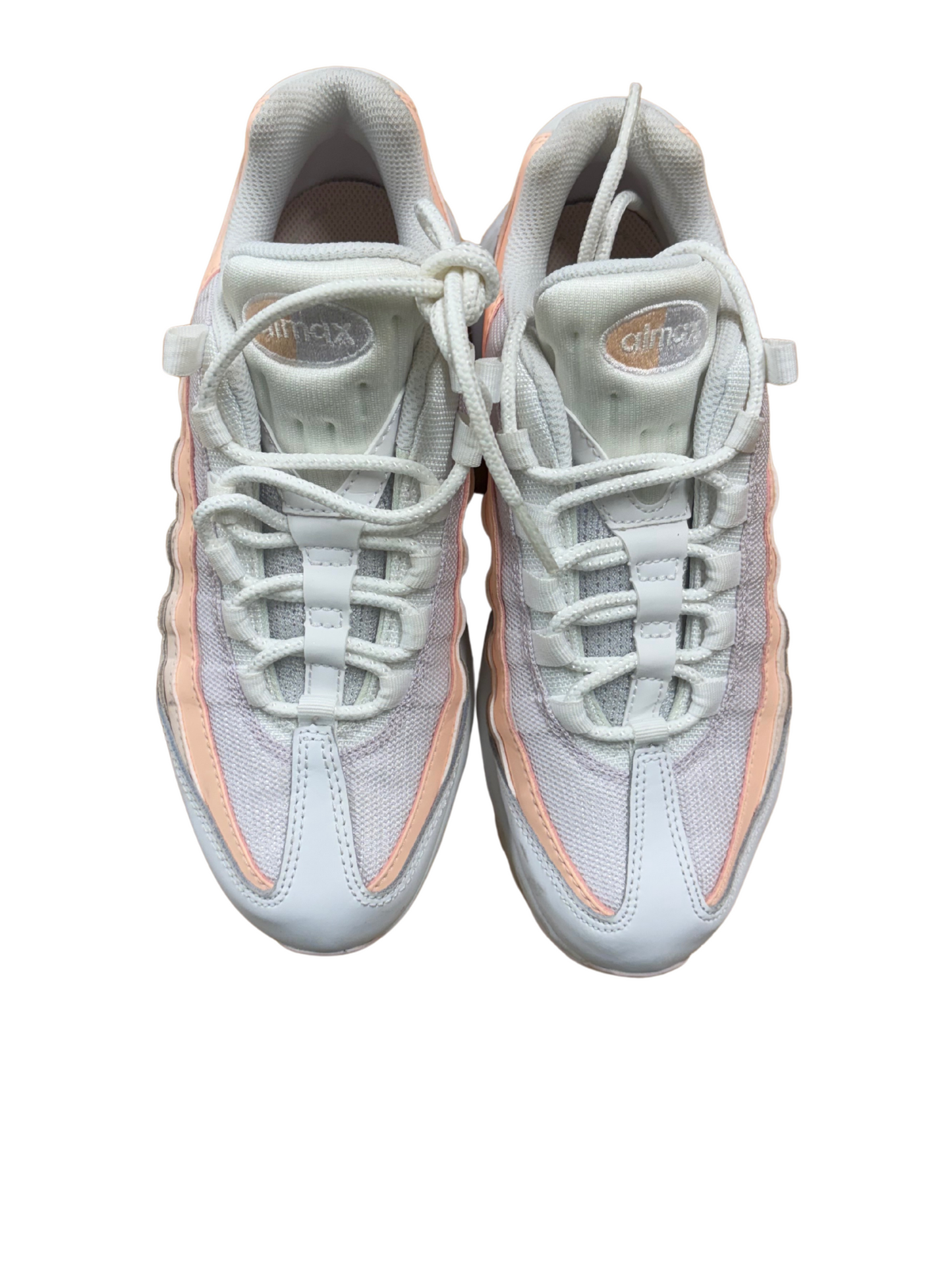 White, Pink Low Cut 'Air Max' Sneakers
