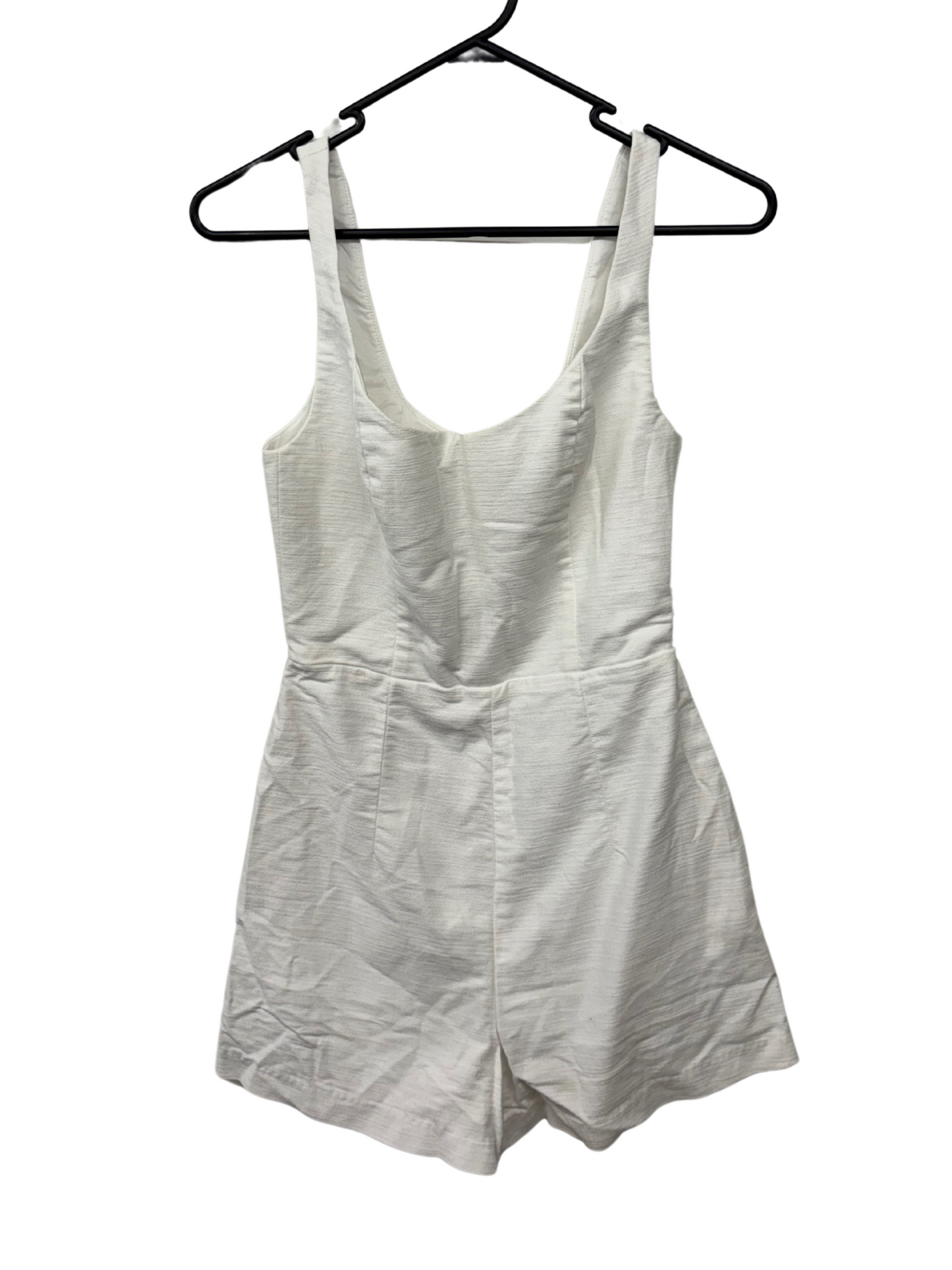 White Sleeveless Playsuit