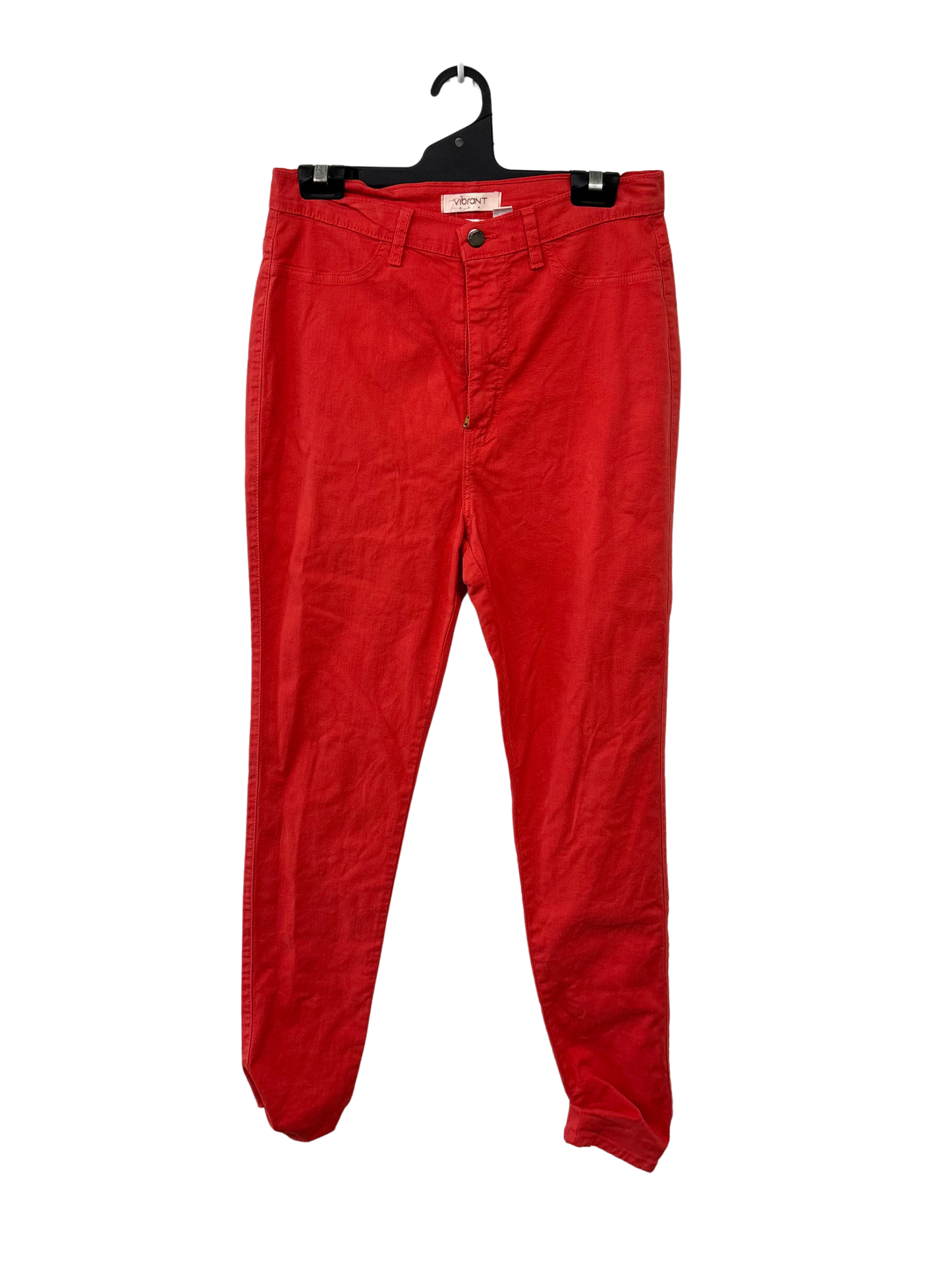 Red Tapered Fitted Jeans