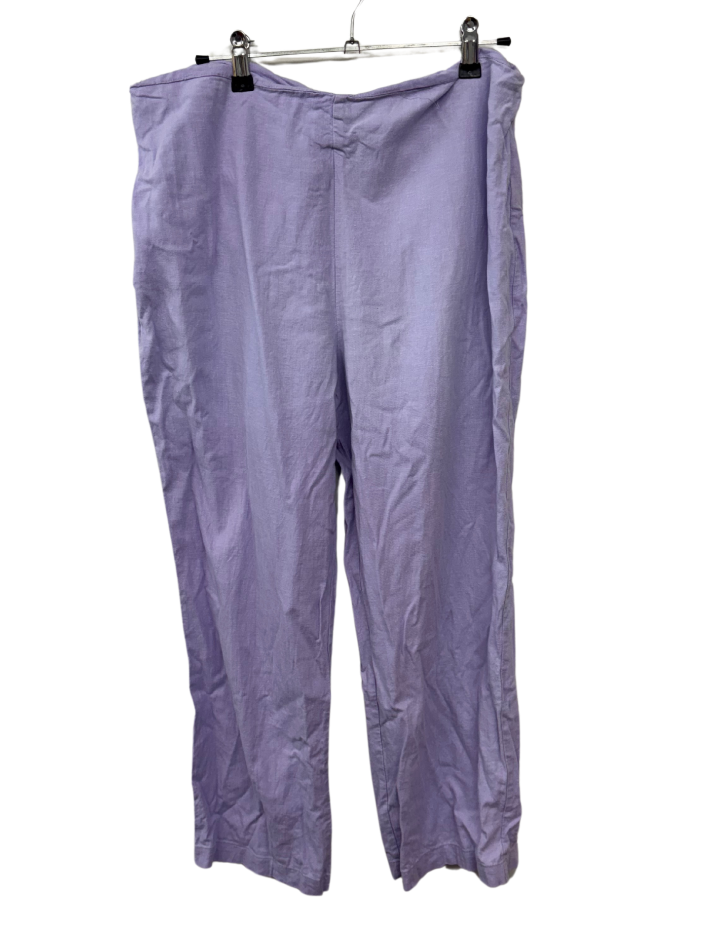 Light Purple Highwiasted Fitted 3/4 Pants
