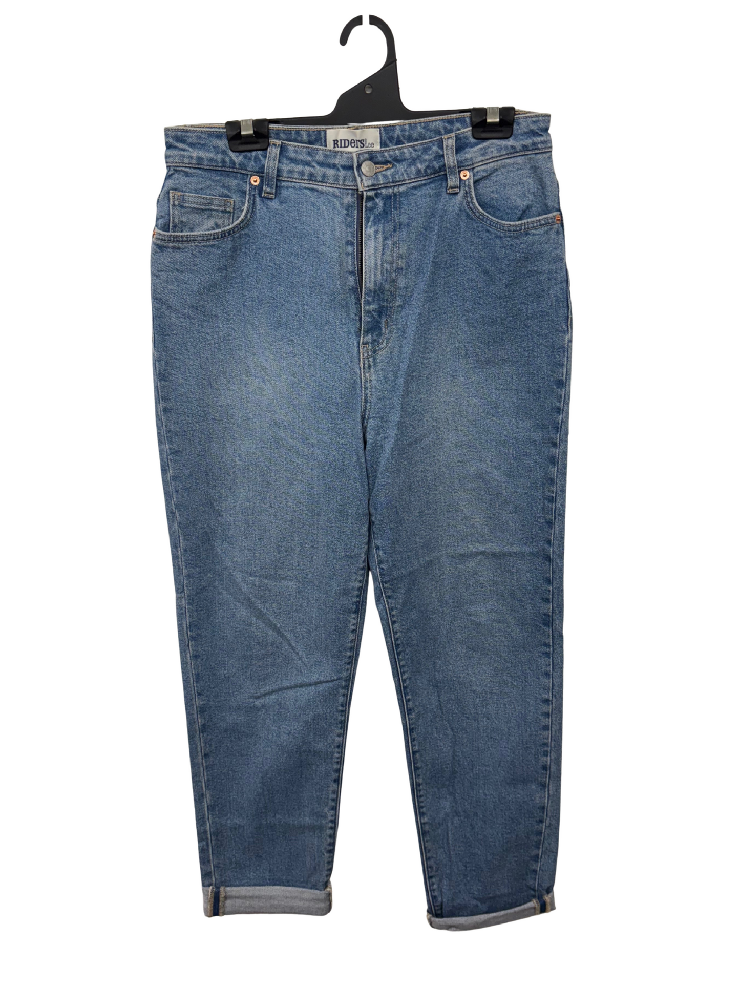 Light Blue Highwaisted 'Mom Style' Tapered Jeans