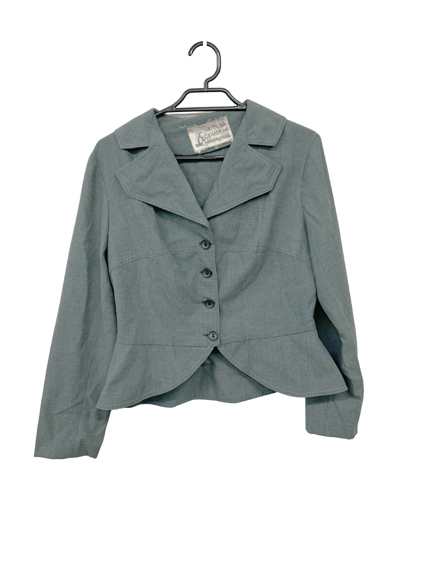Green Long Sleeve Jacket/Shirt with Buttons