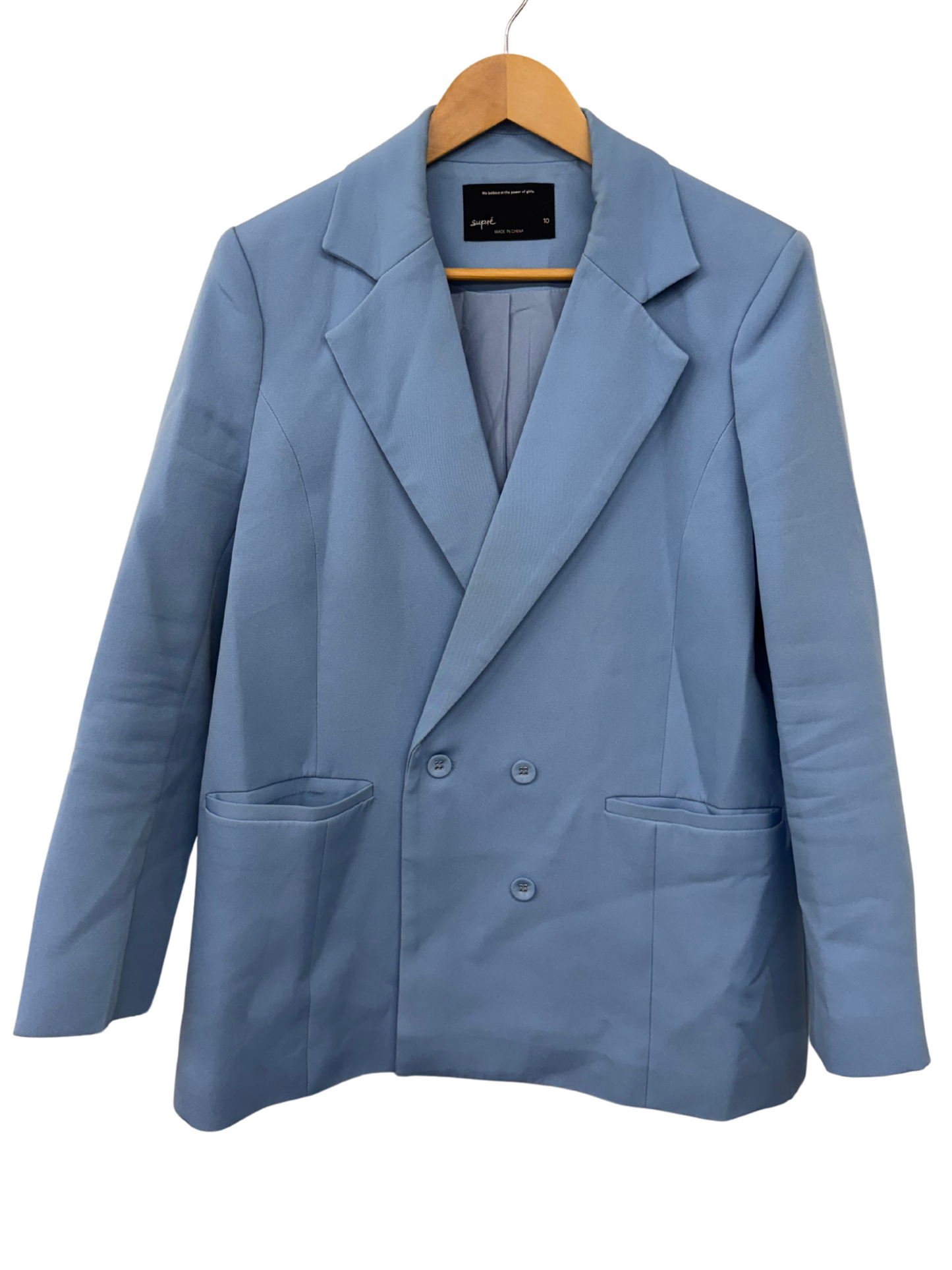 Blue Blazer with Shouler Pads