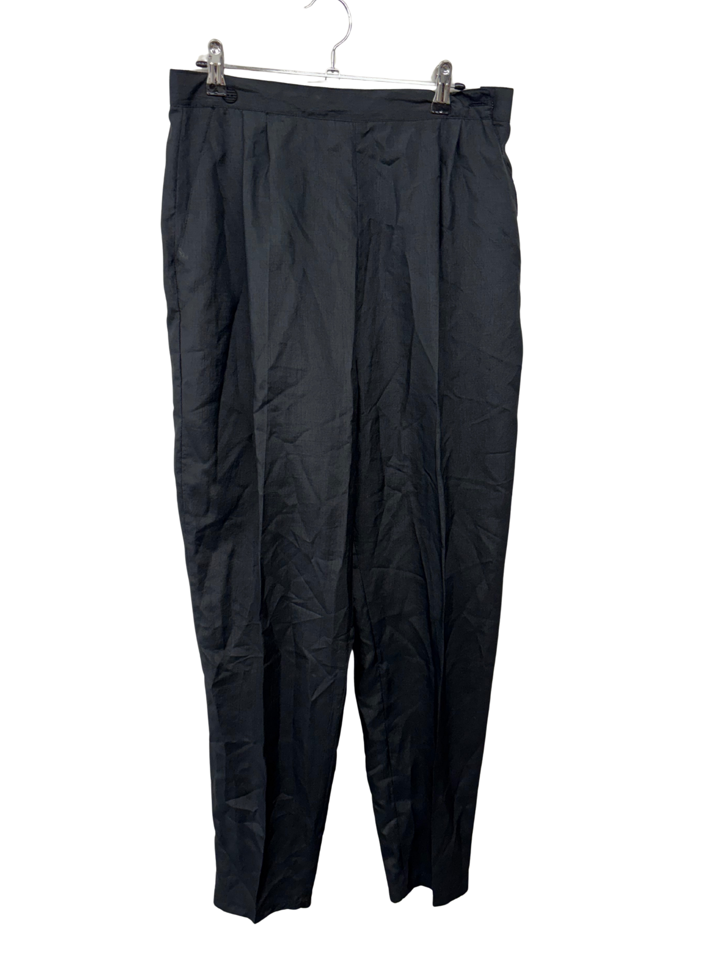 Vintage Black Highwaisted Tapered Pants