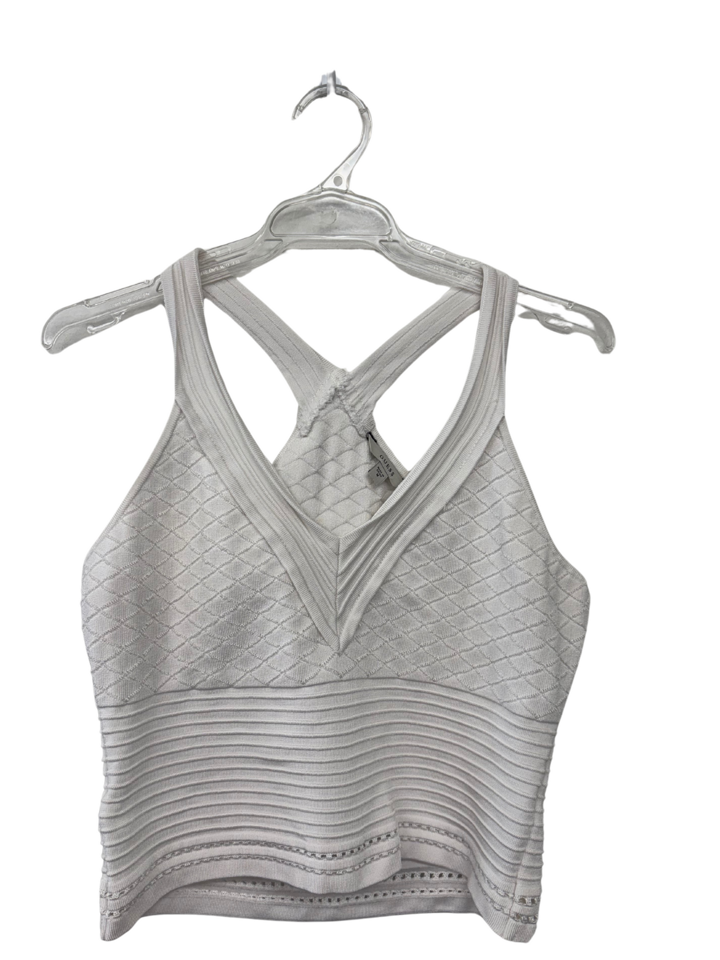 White Thin Strap Bandage Top