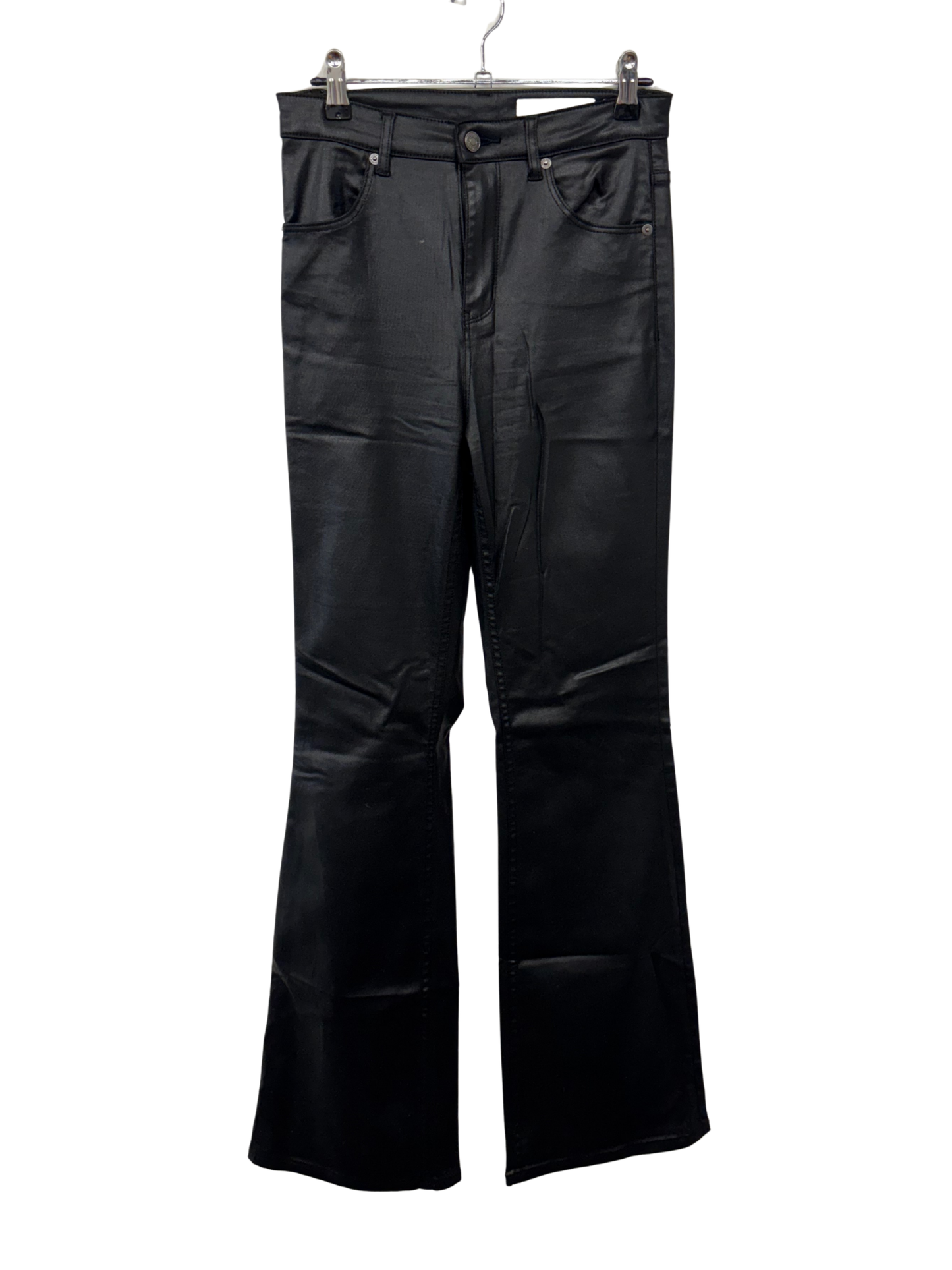 Black Highwaisted Straight Leg Jeans