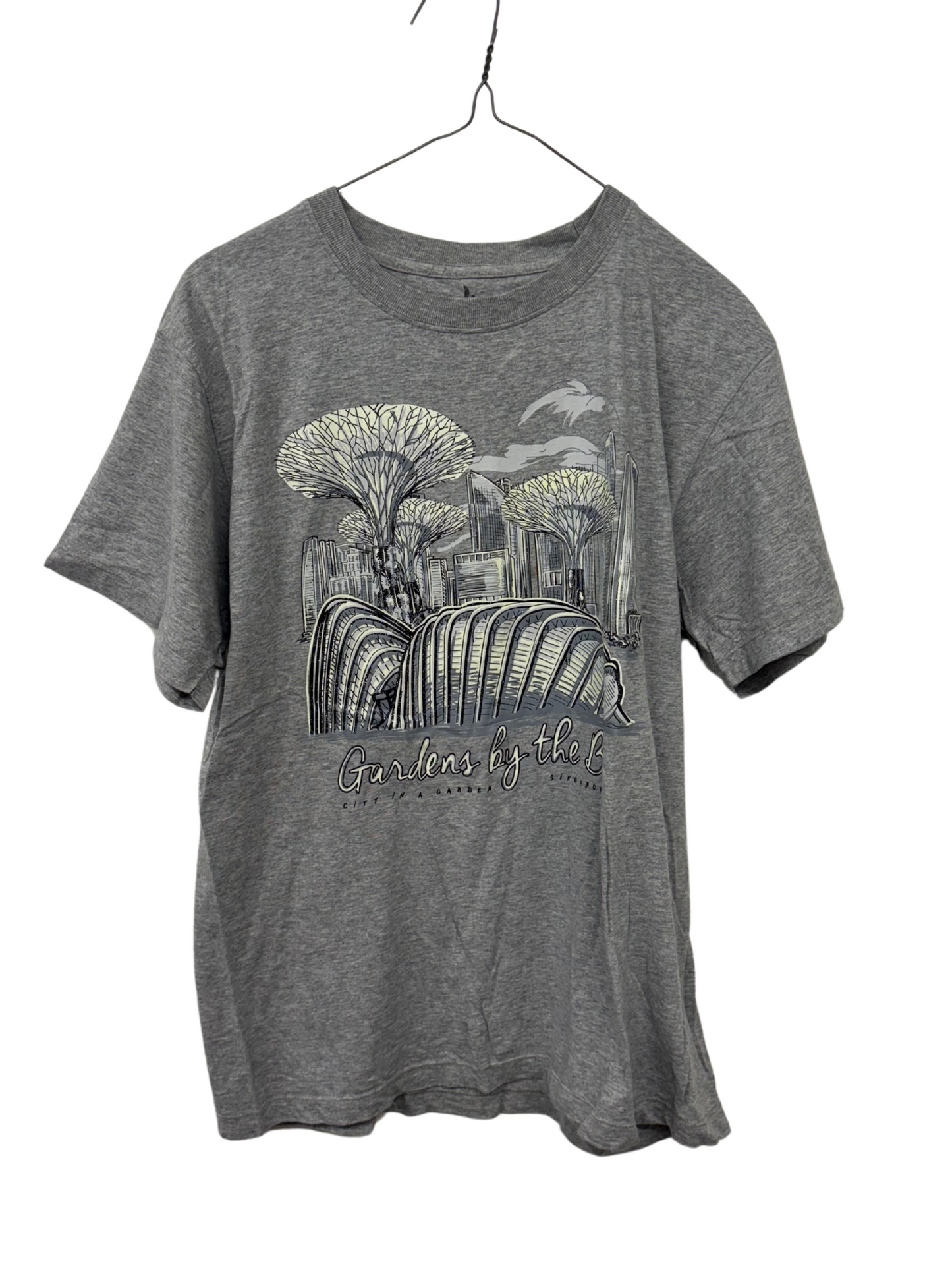 Grey Short Sleeve Shirt with 'Garden' Logo
