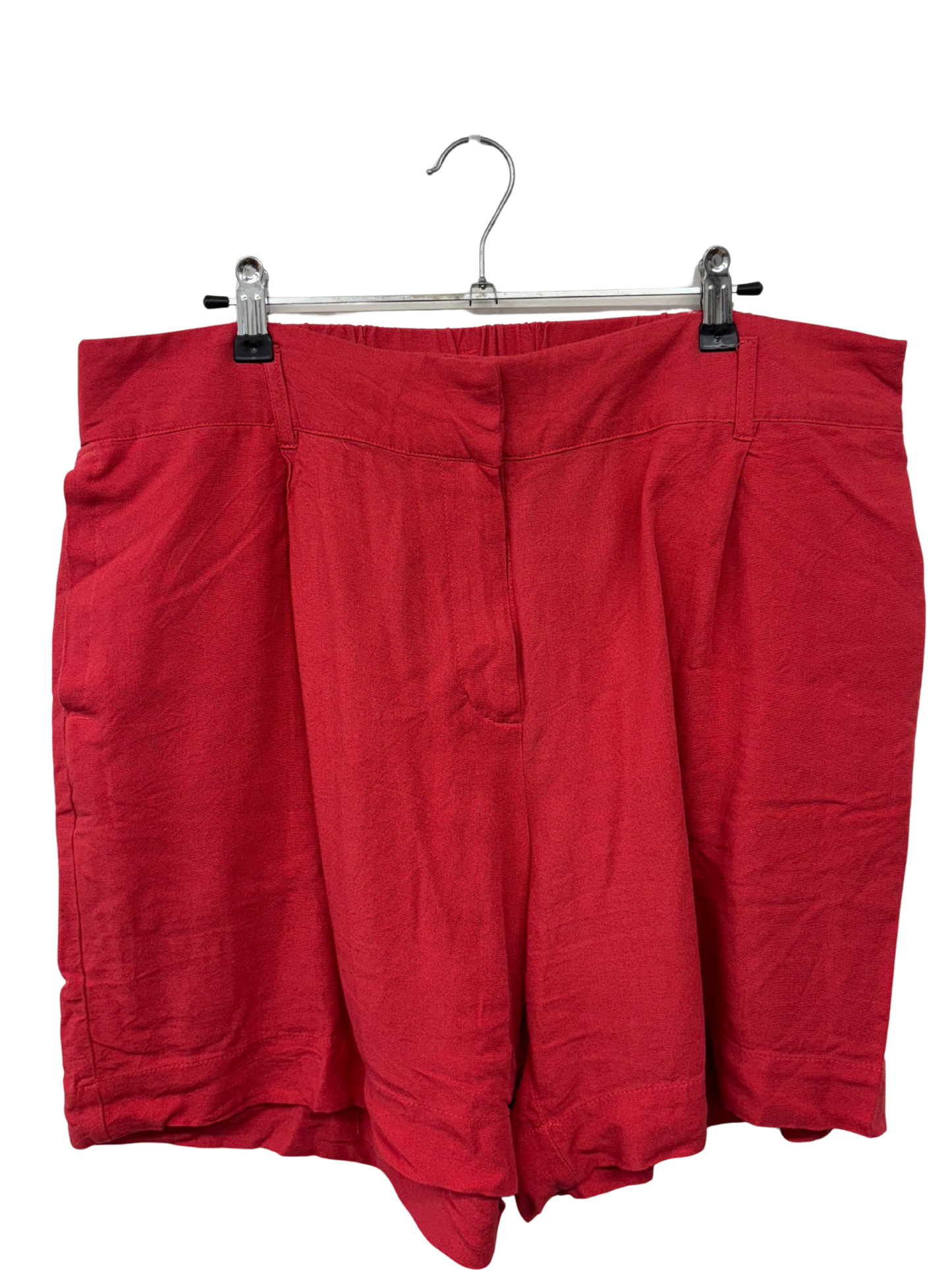 Red High Waisted Shorts