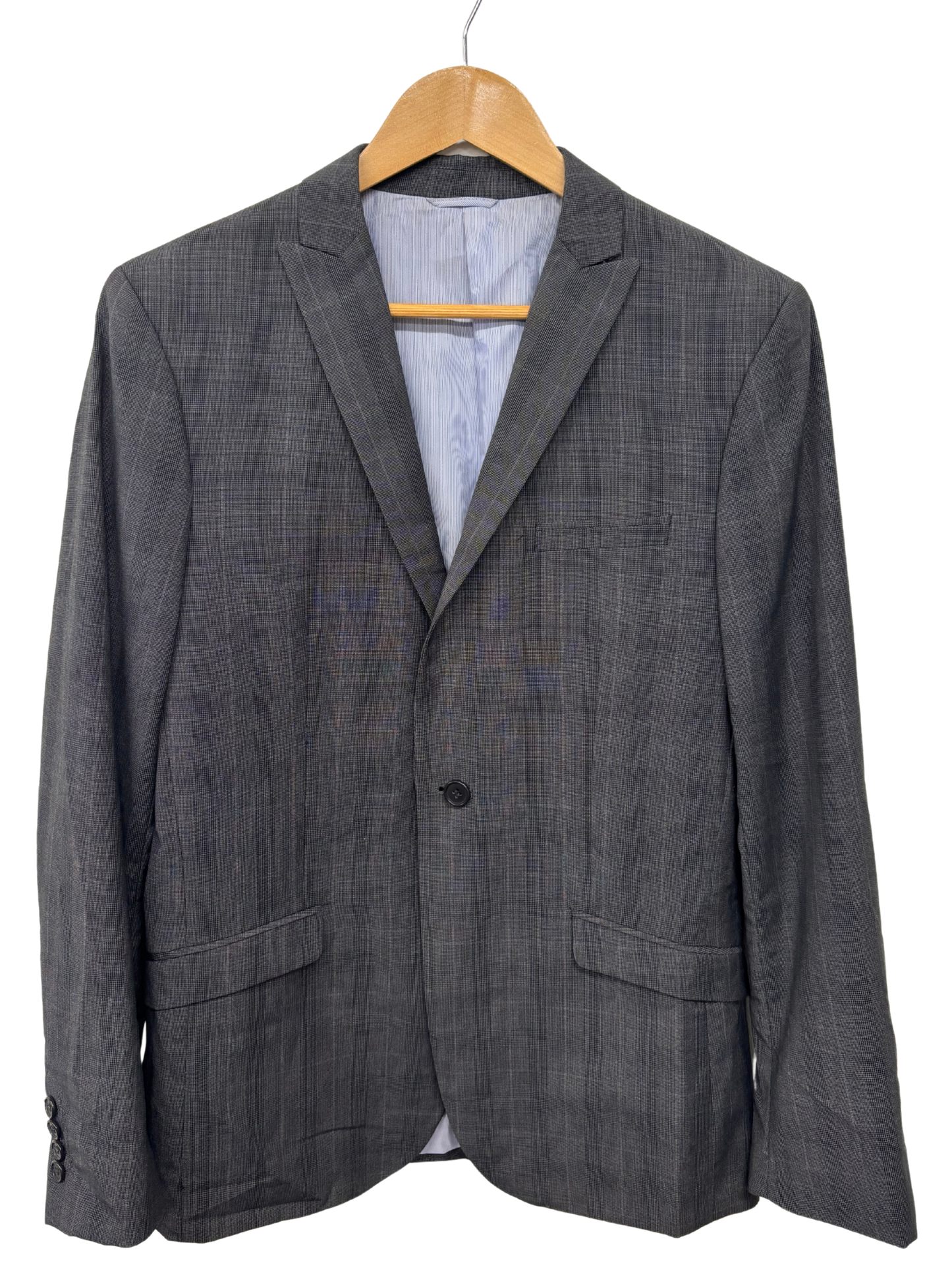 Grey Jacket with Shoulder Pads