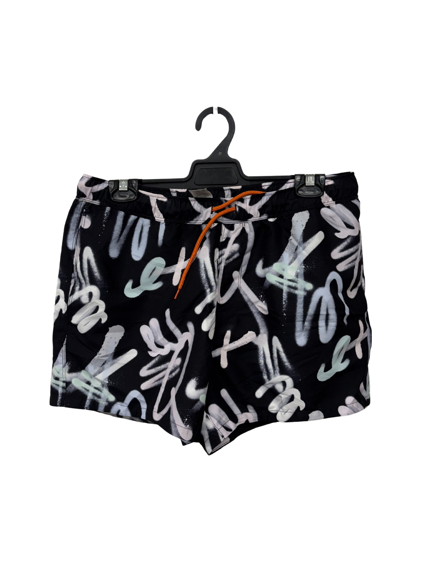 Black, White, Pink Graffiti Short Boardshorts