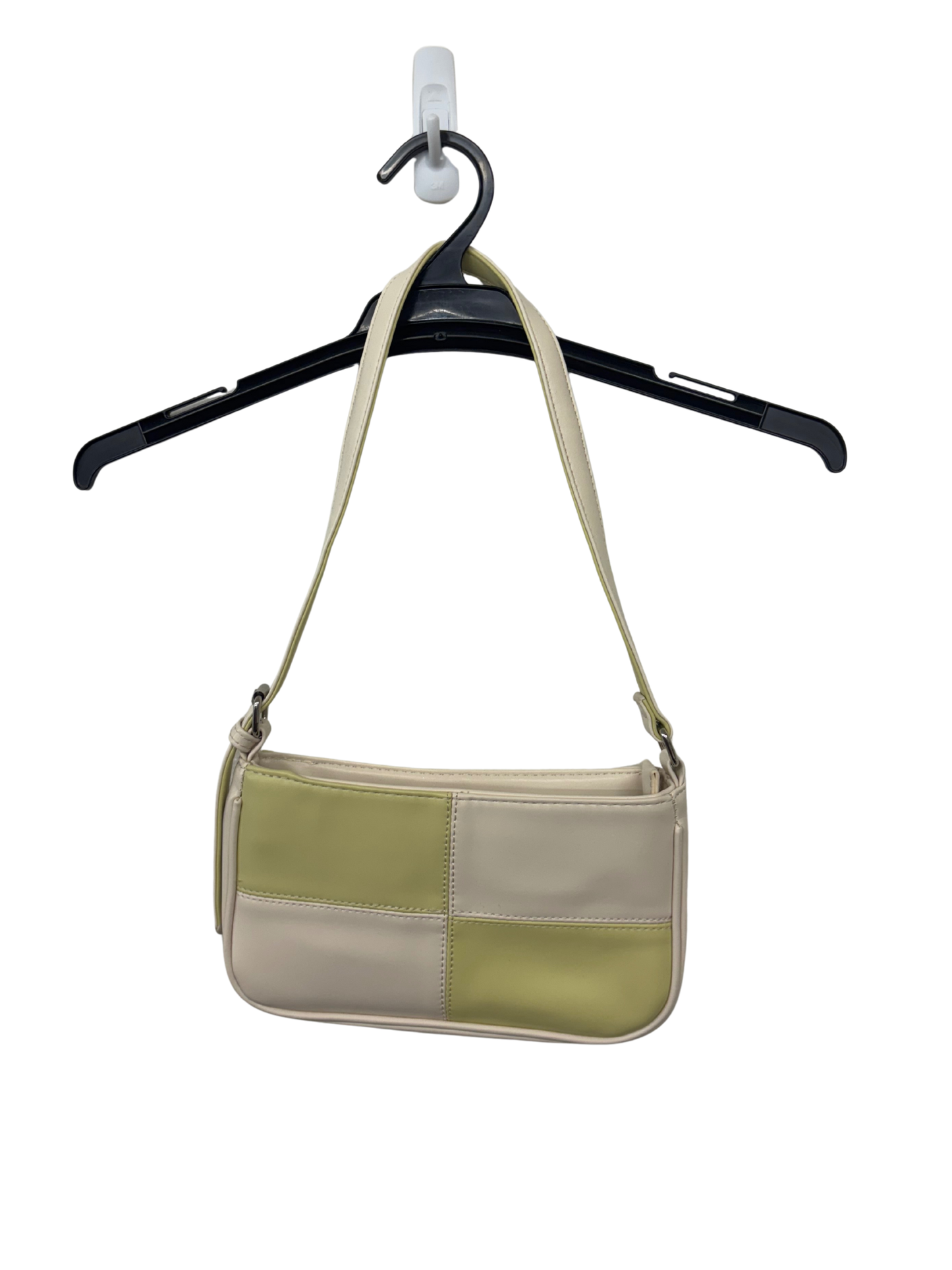 Cream & Green Check Handbag