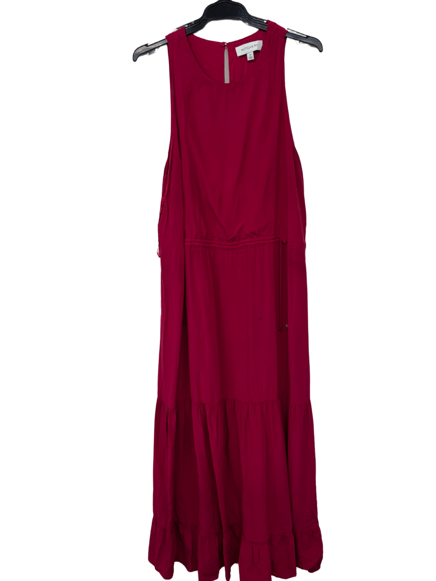 Hot Pink Sleeveless Maxi Dress
