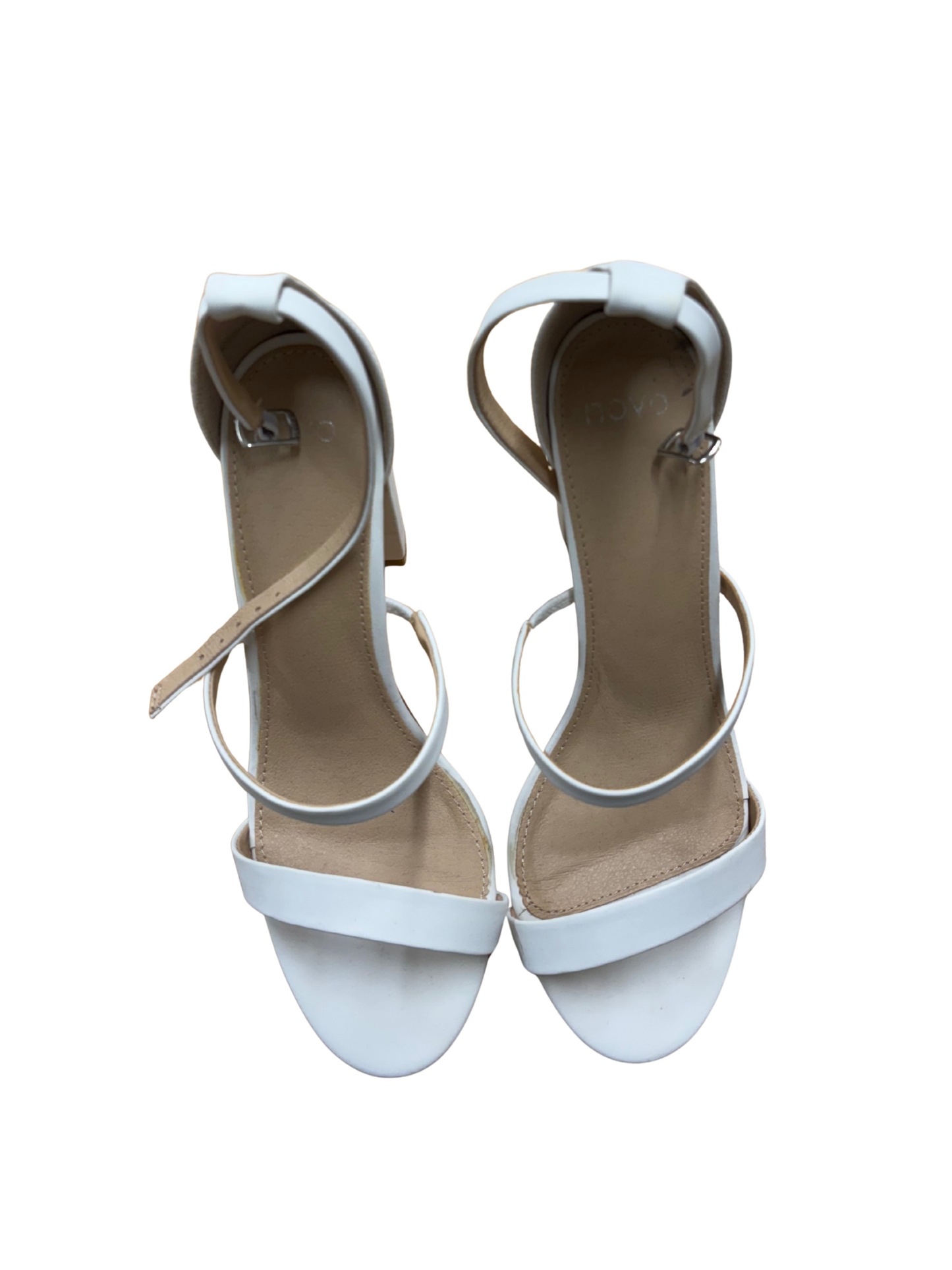 White Strappy Heels