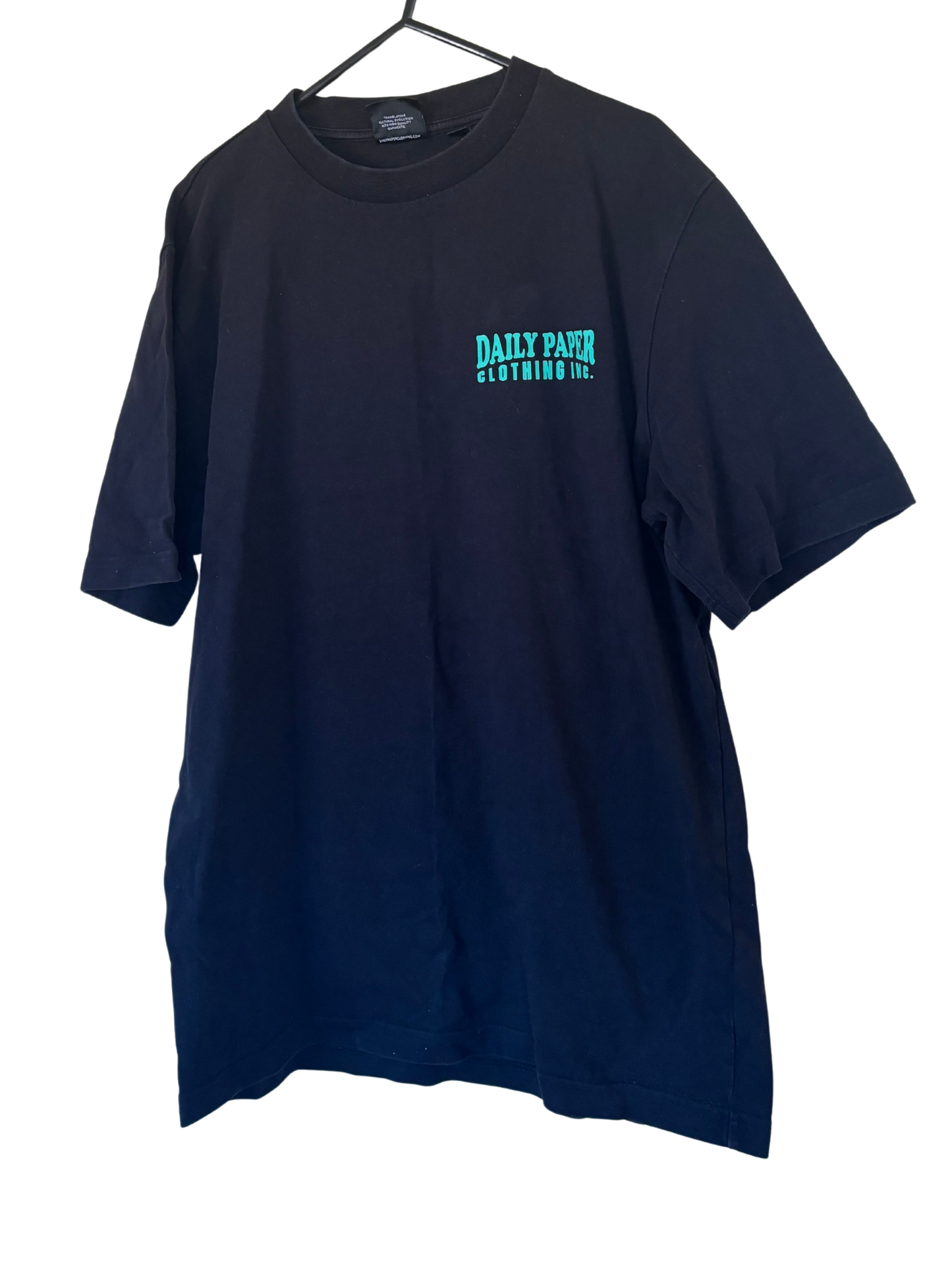 Black T Shirt with Green 'Daily Painter' Logo