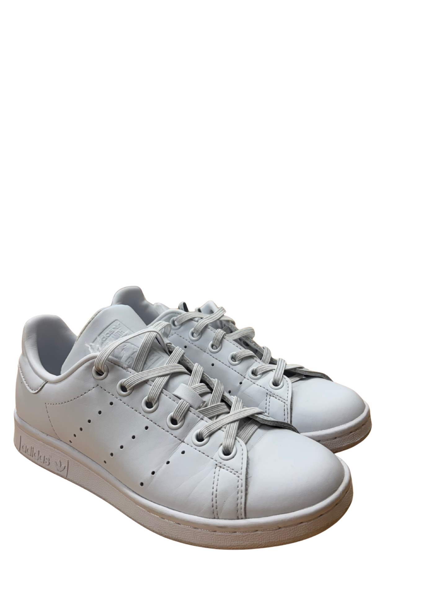 White Lowcut Sneakers with Elastic Ties