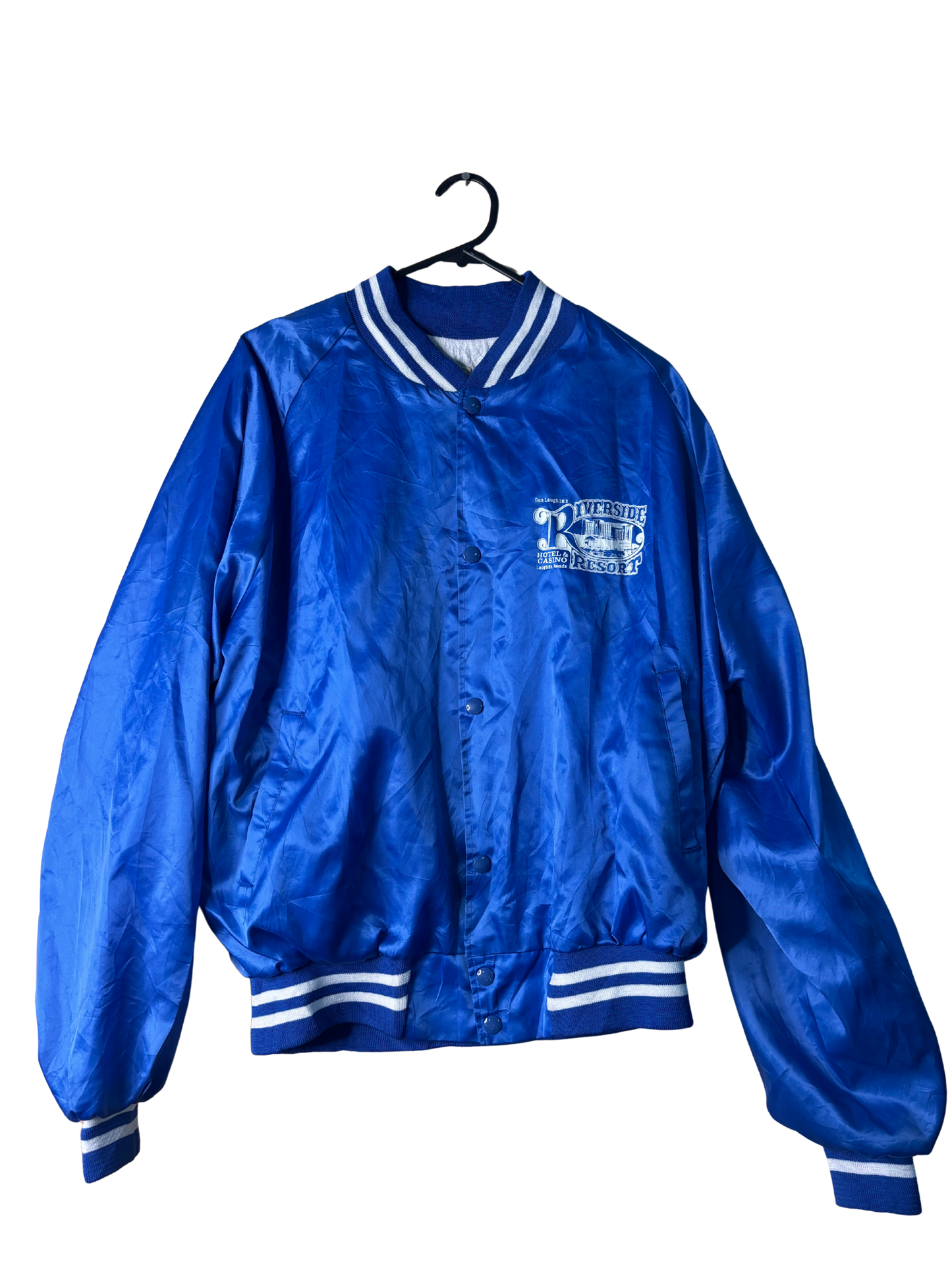 Vintage Blue Varsity Jacket 'Riverside'