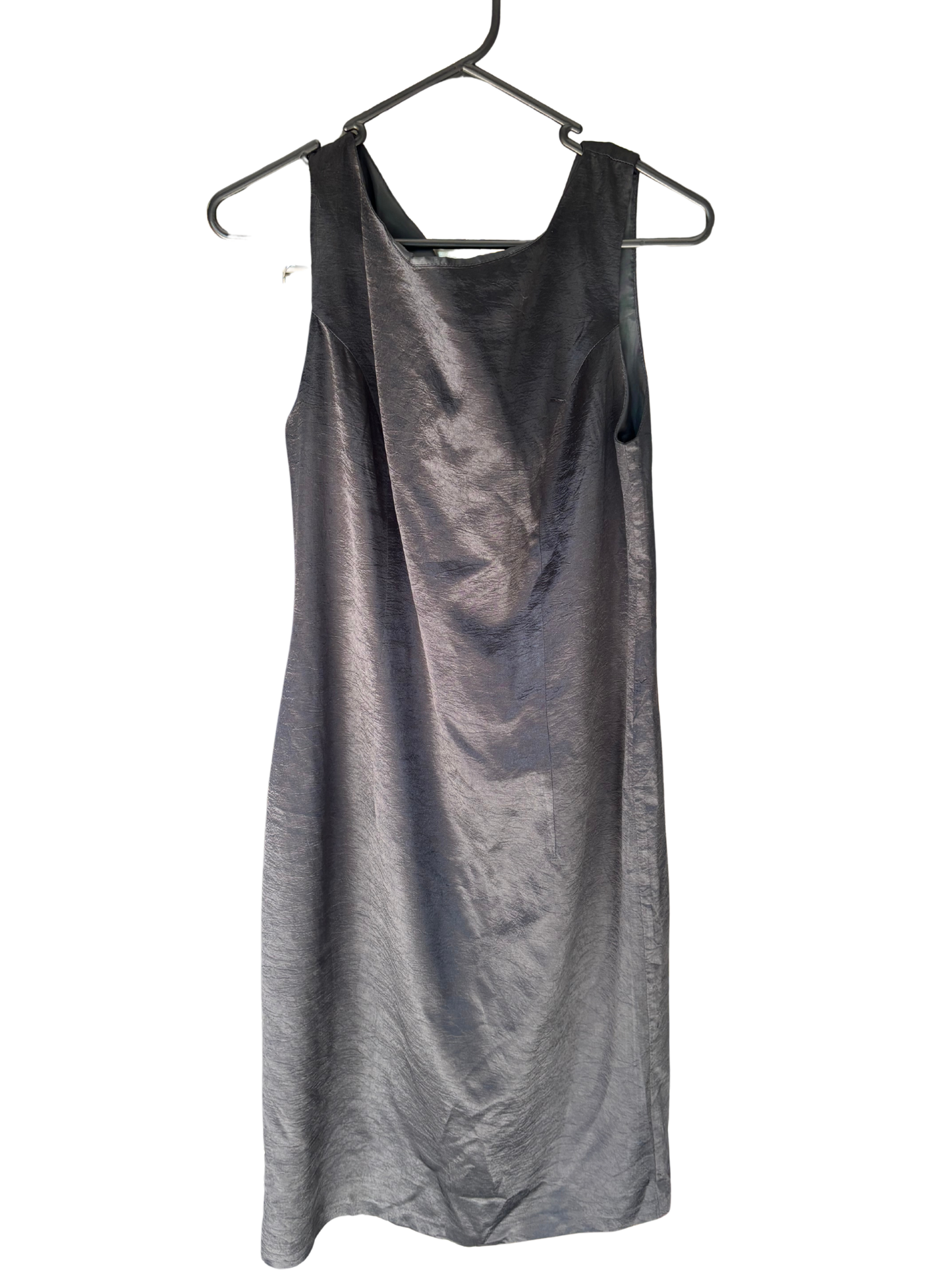 Vintage Black Sleeveless Under Knee Length Dress