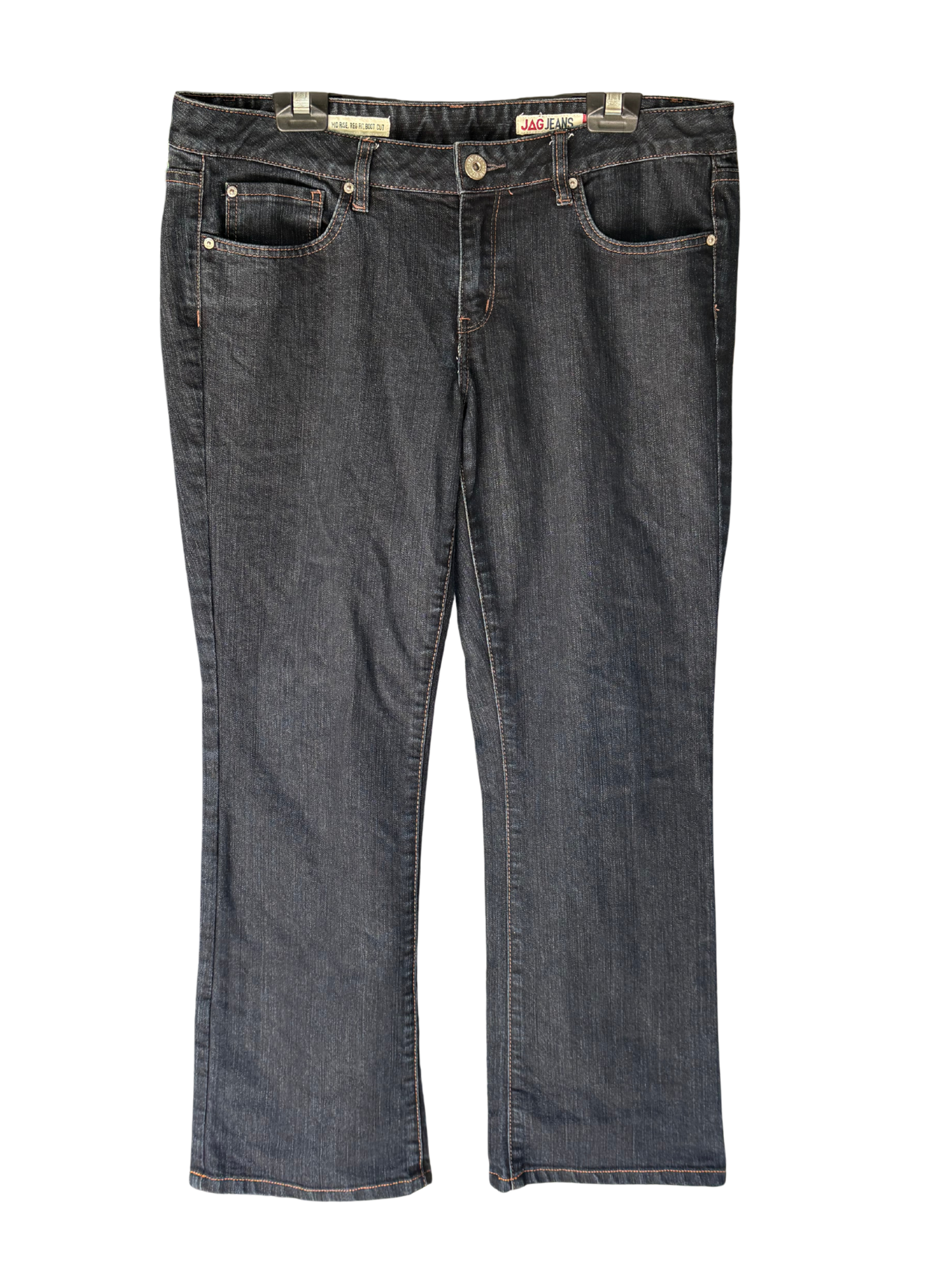 00s Dark Blue Mid-Rise Straight/Bootcut Leg Jeans