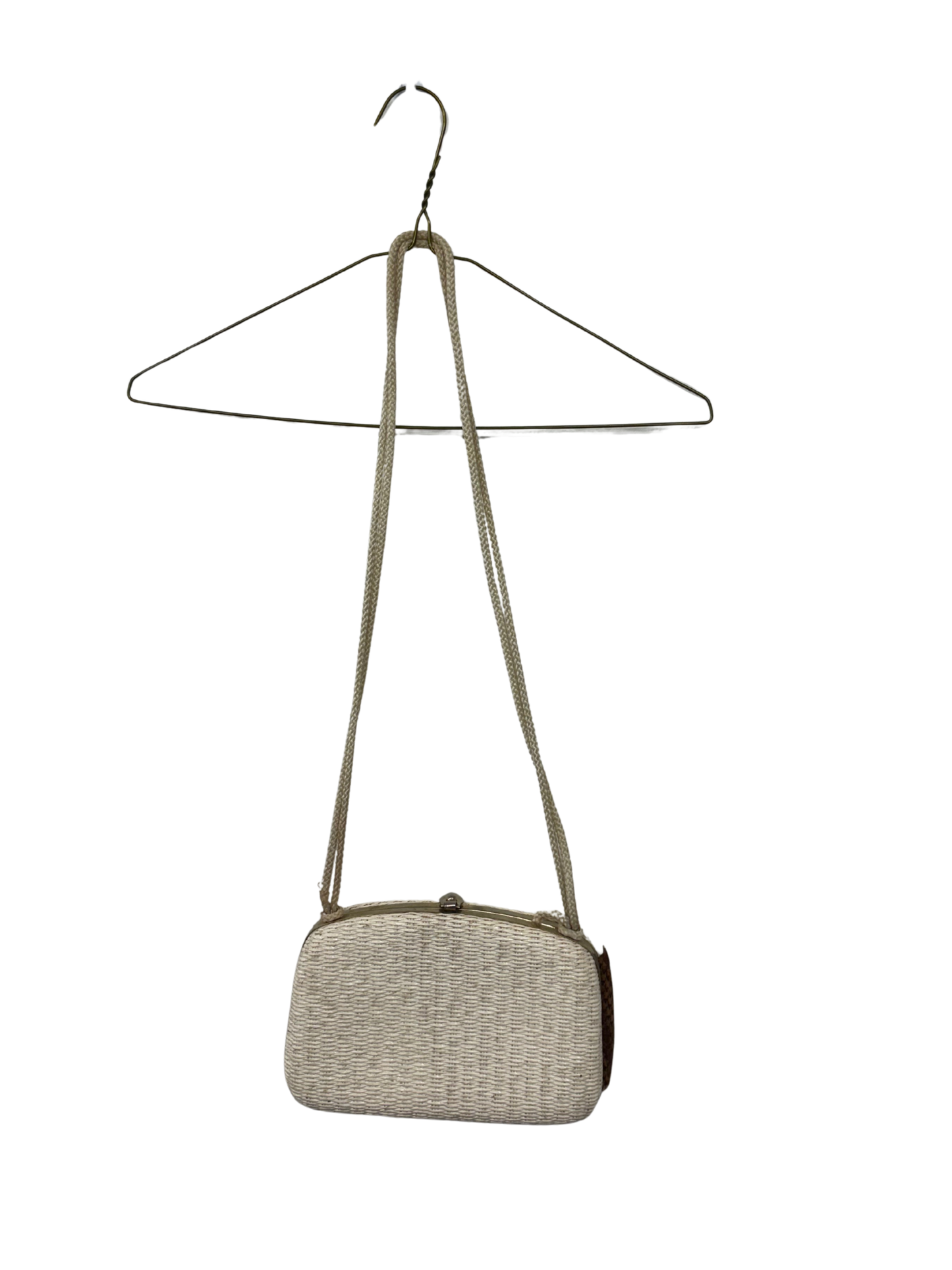 Vintage White Straw Bag