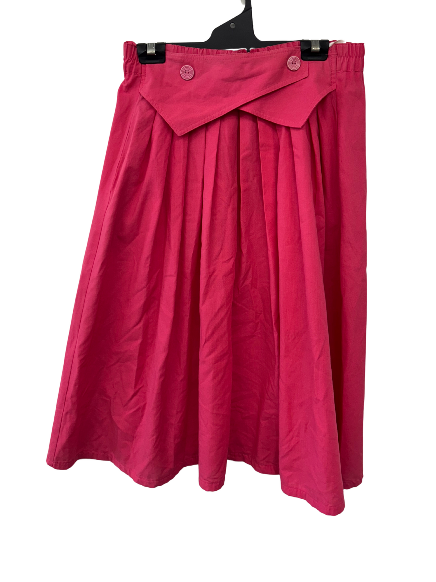 80s Hot Pink Highwaisted Skirt with Belt