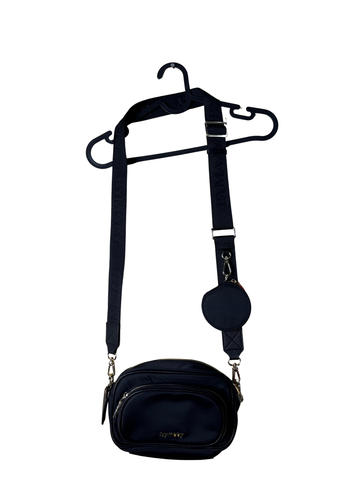 Black Back with Adjustable Strap and Coin Purse