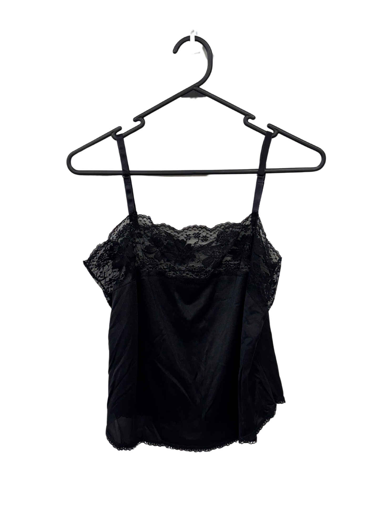 Vintage Black Strappy Lace Slip Top
