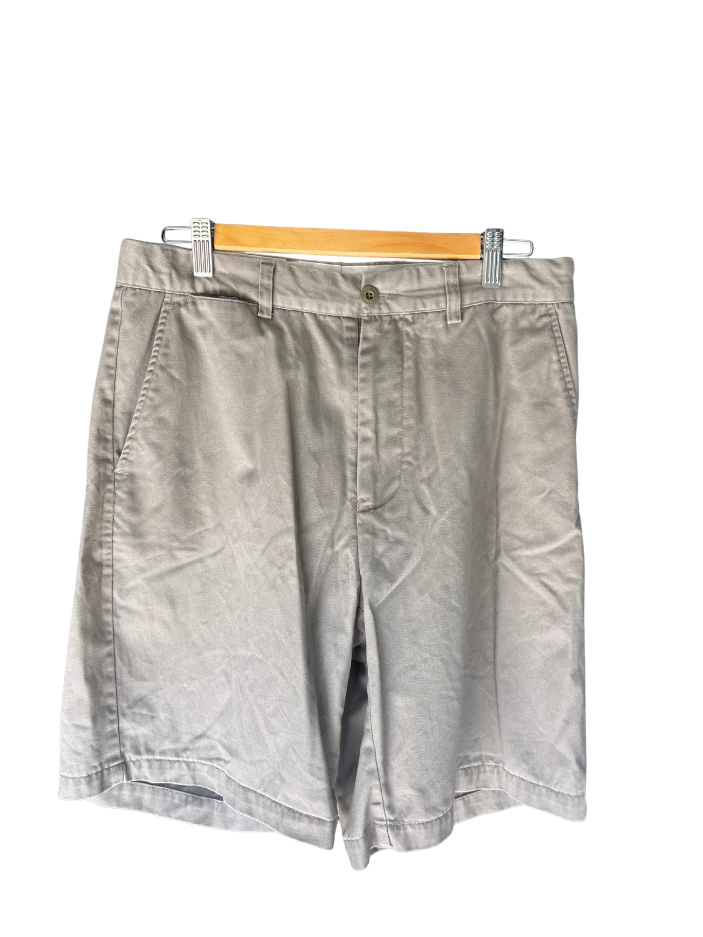 Vintage Taupe Mid-Rise Shorts