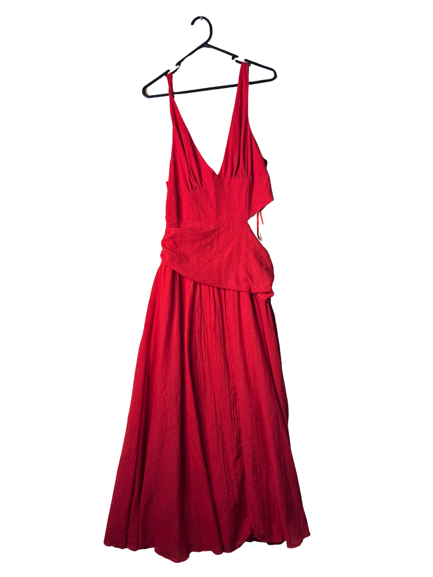 NWT Red Strappy Cutout Maxi Dress