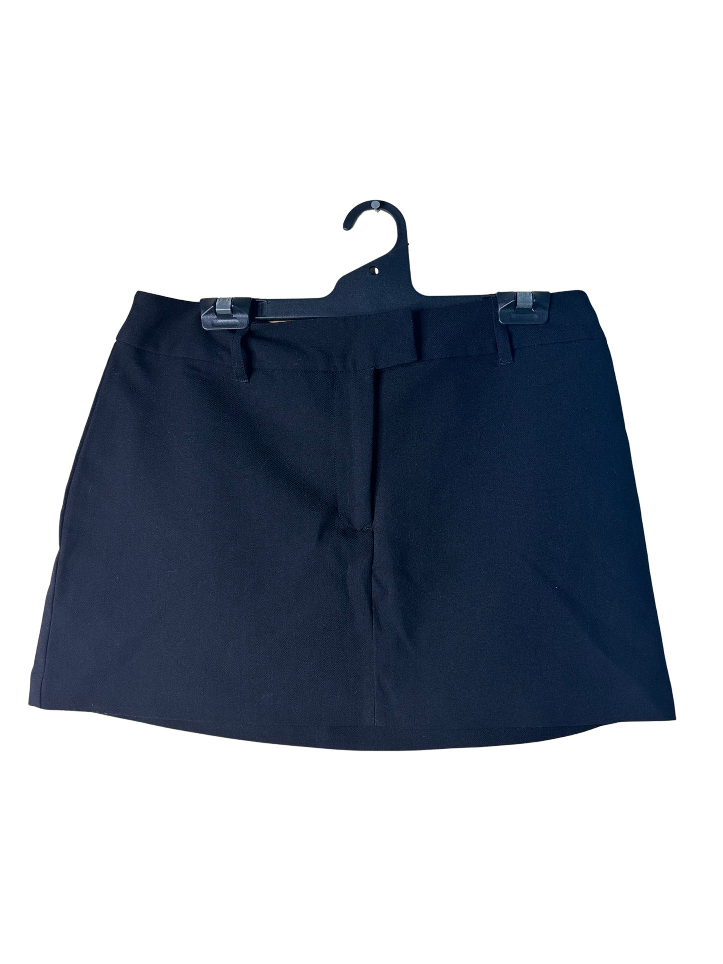 Black Low-Rise Mini Skirt